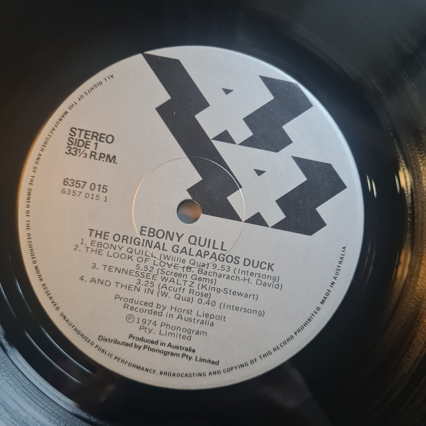 The Original Galapagos Duck – Ebony Quill - 1974 - Vinyl Record LP (near mint) - Sound Hound Records