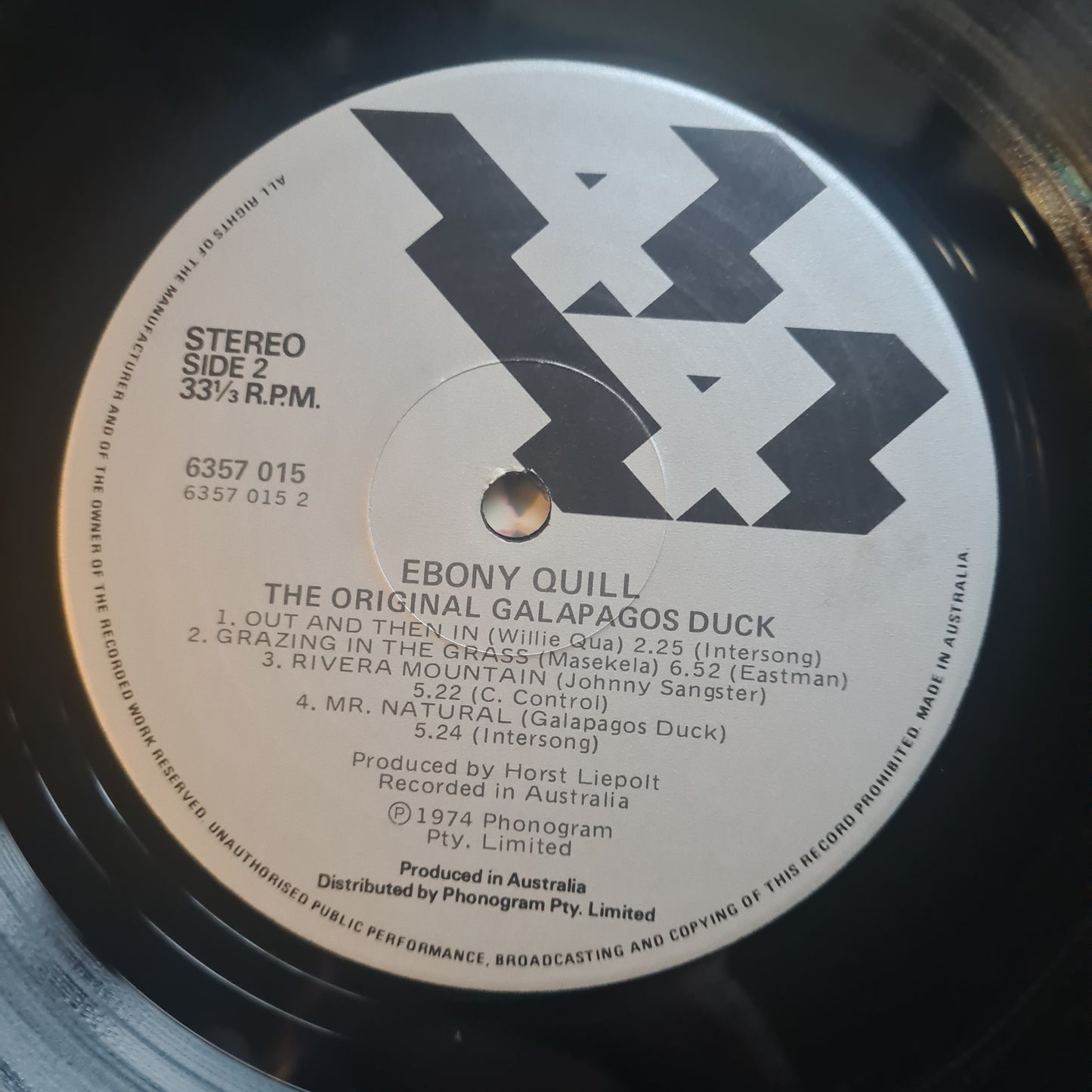 The Original Galapagos Duck – Ebony Quill - 1974 - Vinyl Record LP (near mint) - Sound Hound Records