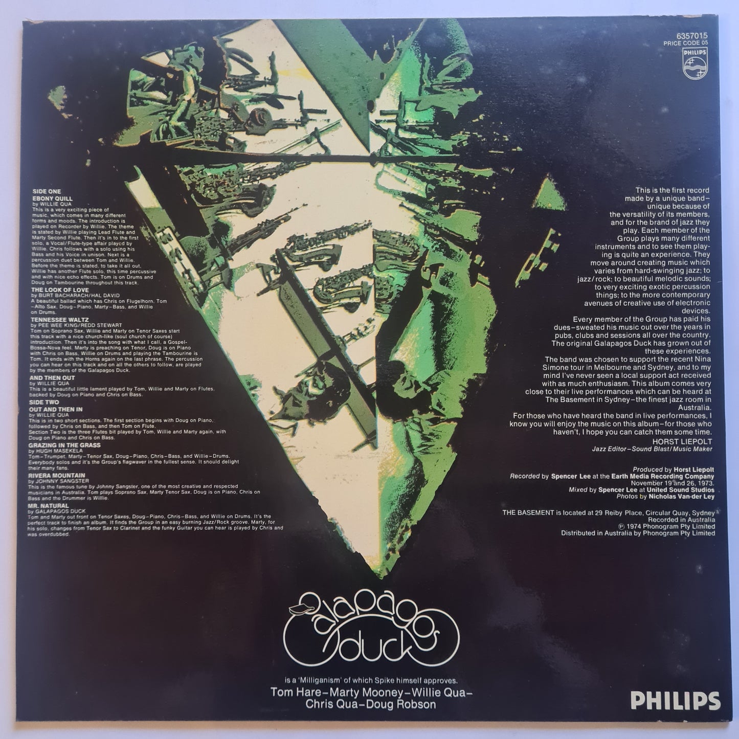 The Original Galapagos Duck – Ebony Quill - 1974 - Vinyl Record LP (near mint) - Sound Hound Records