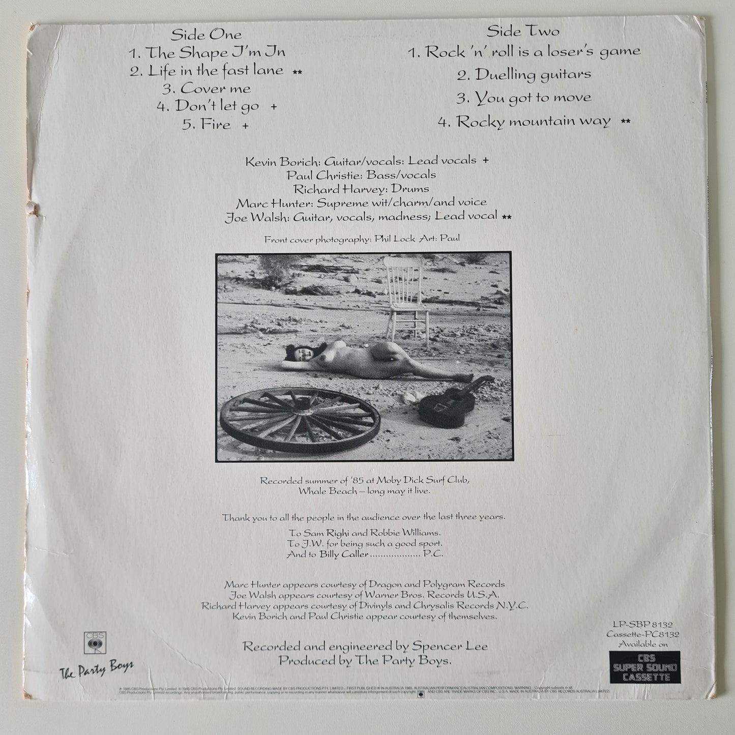 The Party Boys – You Need Professional Help - 1985 - Vinyl Record LP - Sound Hound Records