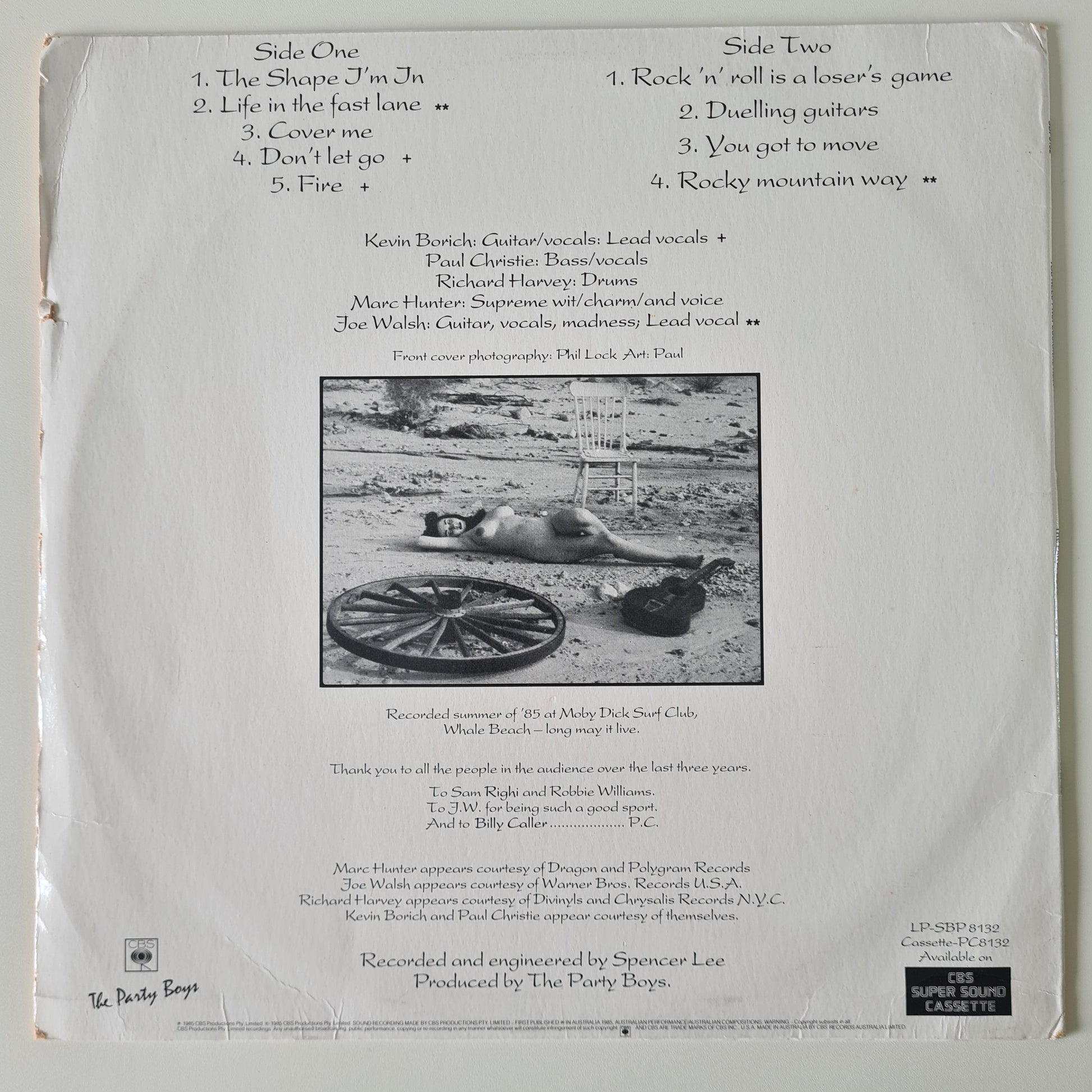 The Party Boys – You Need Professional Help - 1985 - Vinyl Record LP - Sound Hound Records