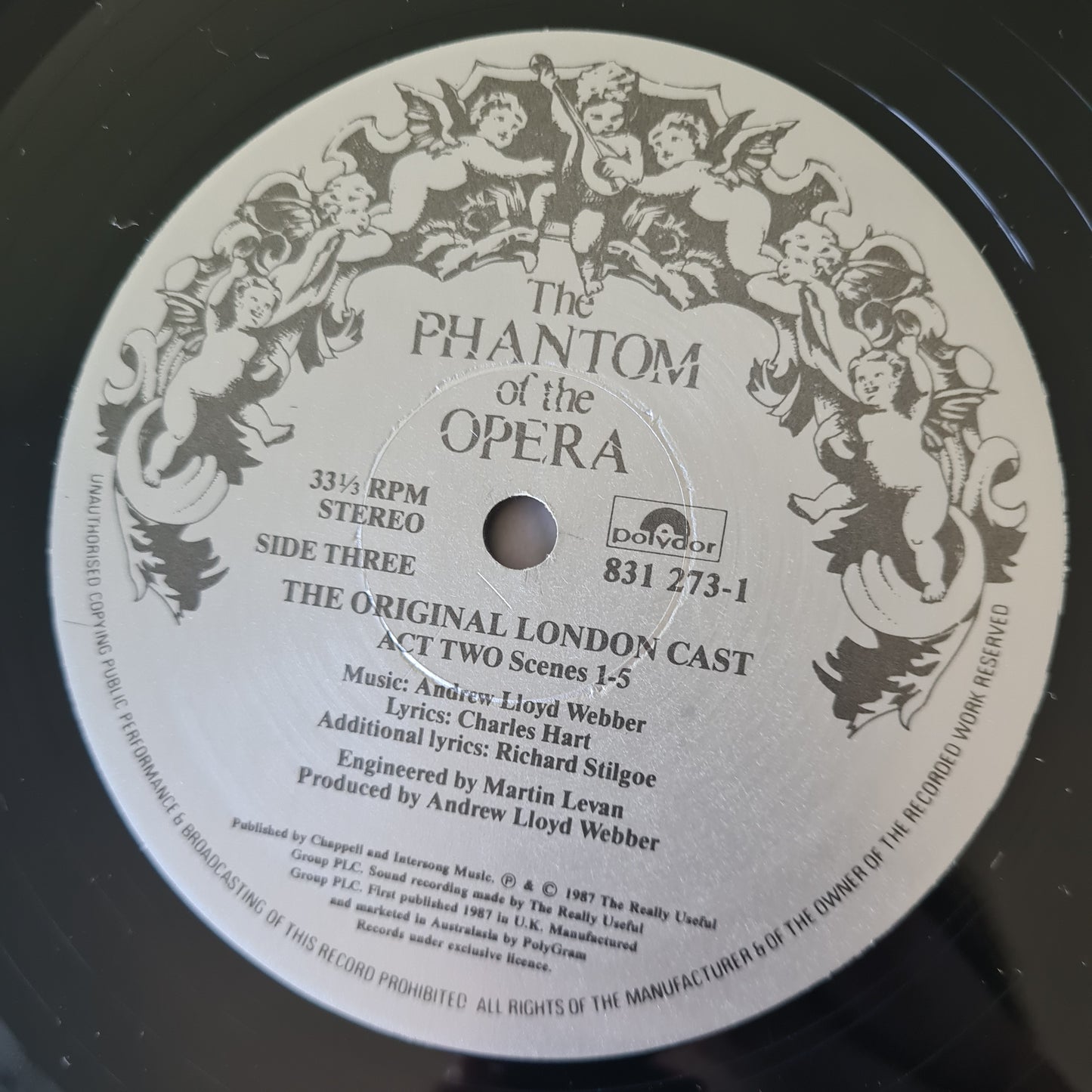 The Phantom Of The Opera: Andrew Lloyd Webber: The Original London Cast- 1987 - Vinyl Record 2LP (near mint) - Sound Hound Records
