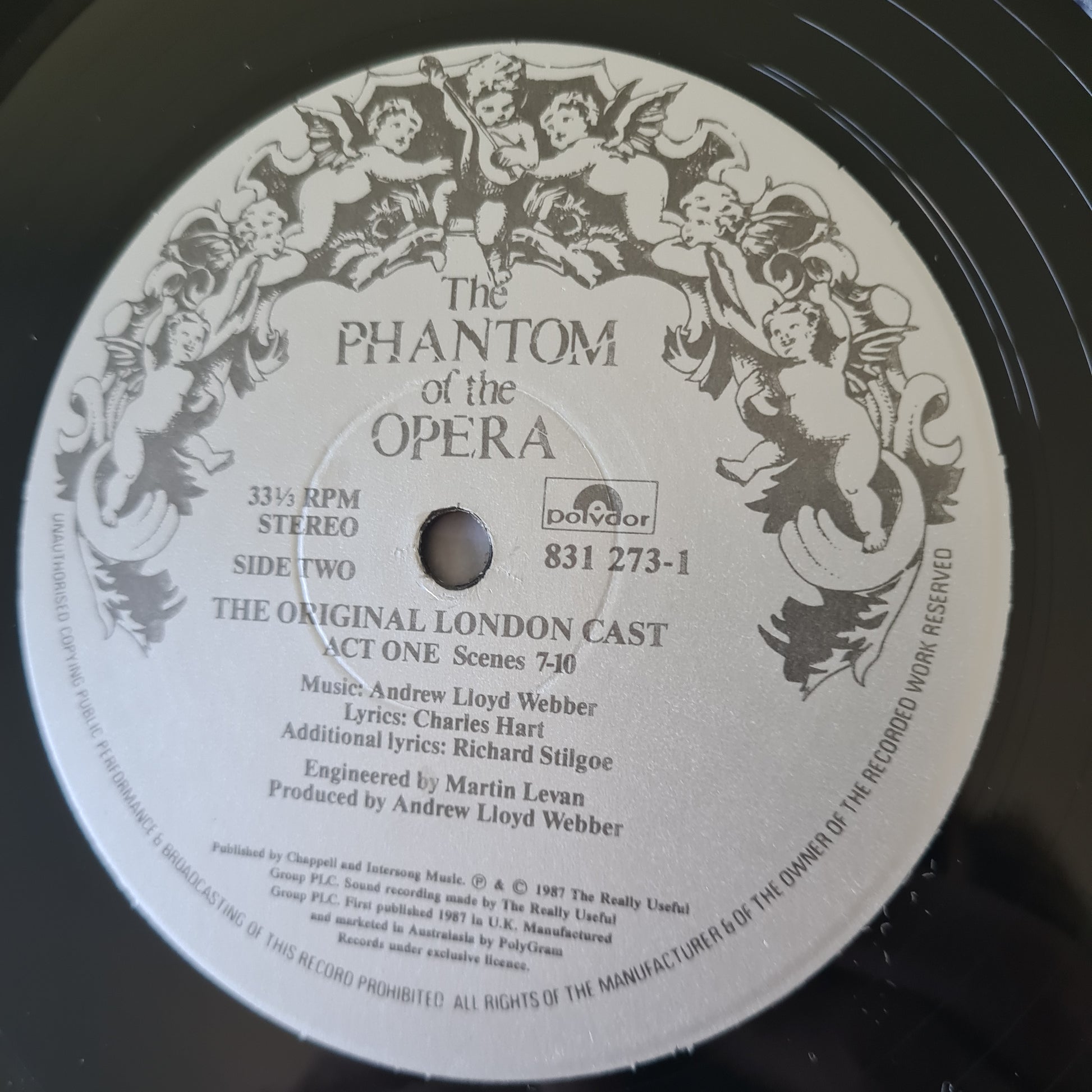 The Phantom Of The Opera: Andrew Lloyd Webber: The Original London Cast- 1987 - Vinyl Record 2LP (near mint) - Sound Hound Records