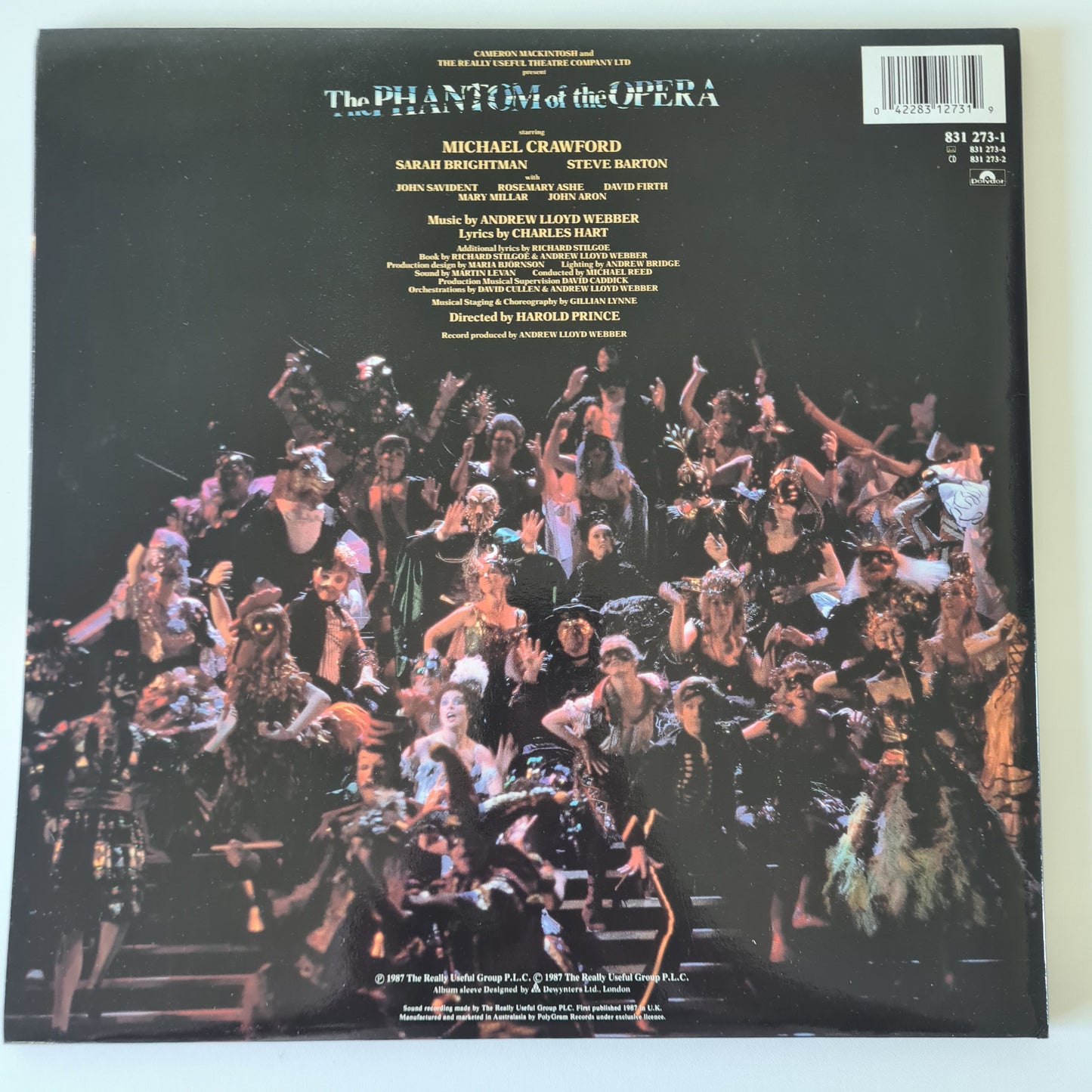 The Phantom Of The Opera: Andrew Lloyd Webber: The Original London Cast- 1987 - Vinyl Record 2LP (near mint) - Sound Hound Records