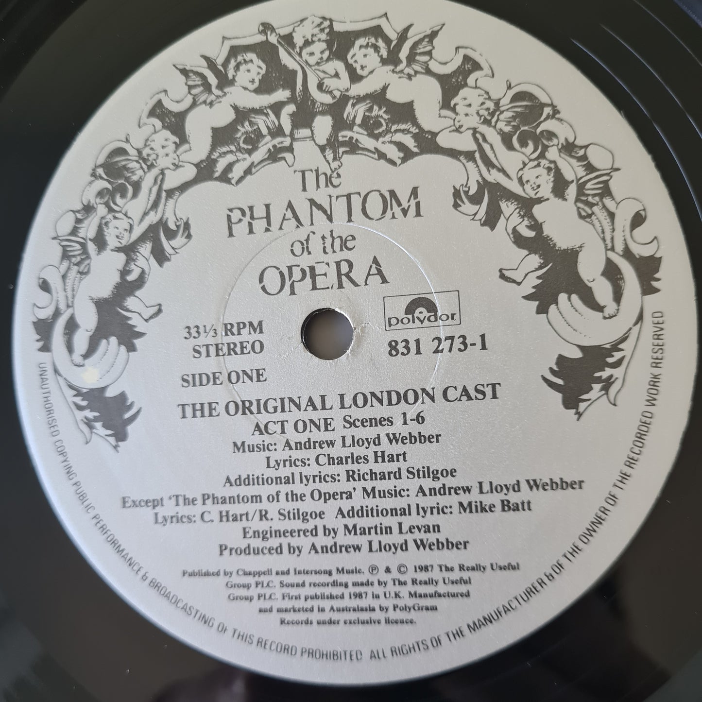 The Phantom Of The Opera: Andrew Lloyd Webber: The Original London Cast- 1987 - Vinyl Record 2LP (near mint) - Sound Hound Records