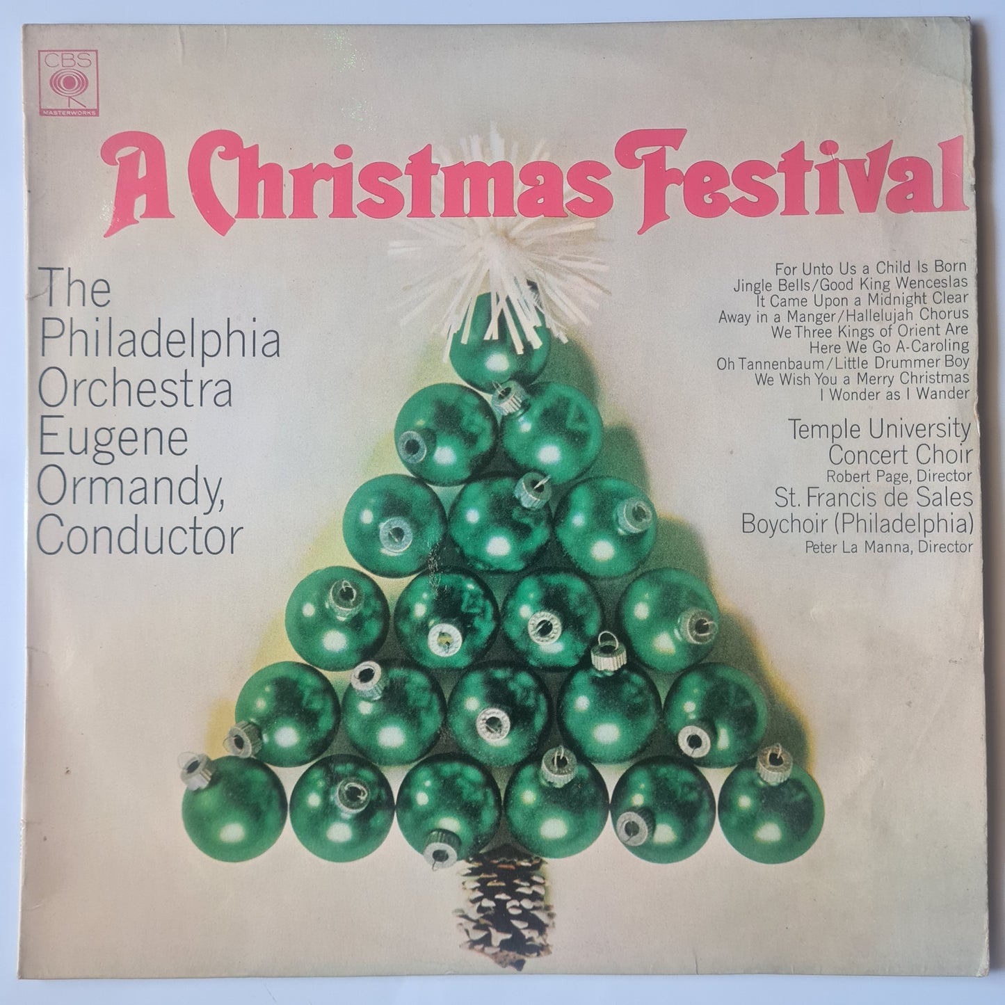 The Philadelphia Orchestra, Eugene Ormandy – A Christmas Festival - Vinyl Record LP - Sound Hound Records