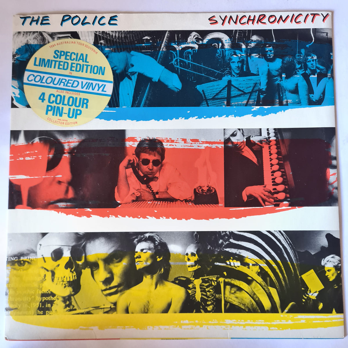 The Police – Synchronicity - 1983 (1984 Limited Edition Blue Vinyl) - Vinyl Record LP - Sound Hound Records