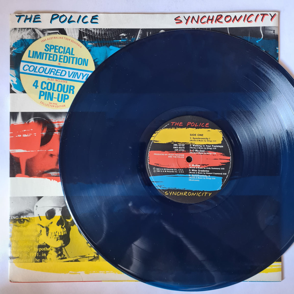 The Police – Synchronicity - 1983 (1984 Limited Edition Blue Vinyl) - Vinyl Record LP - Sound Hound Records