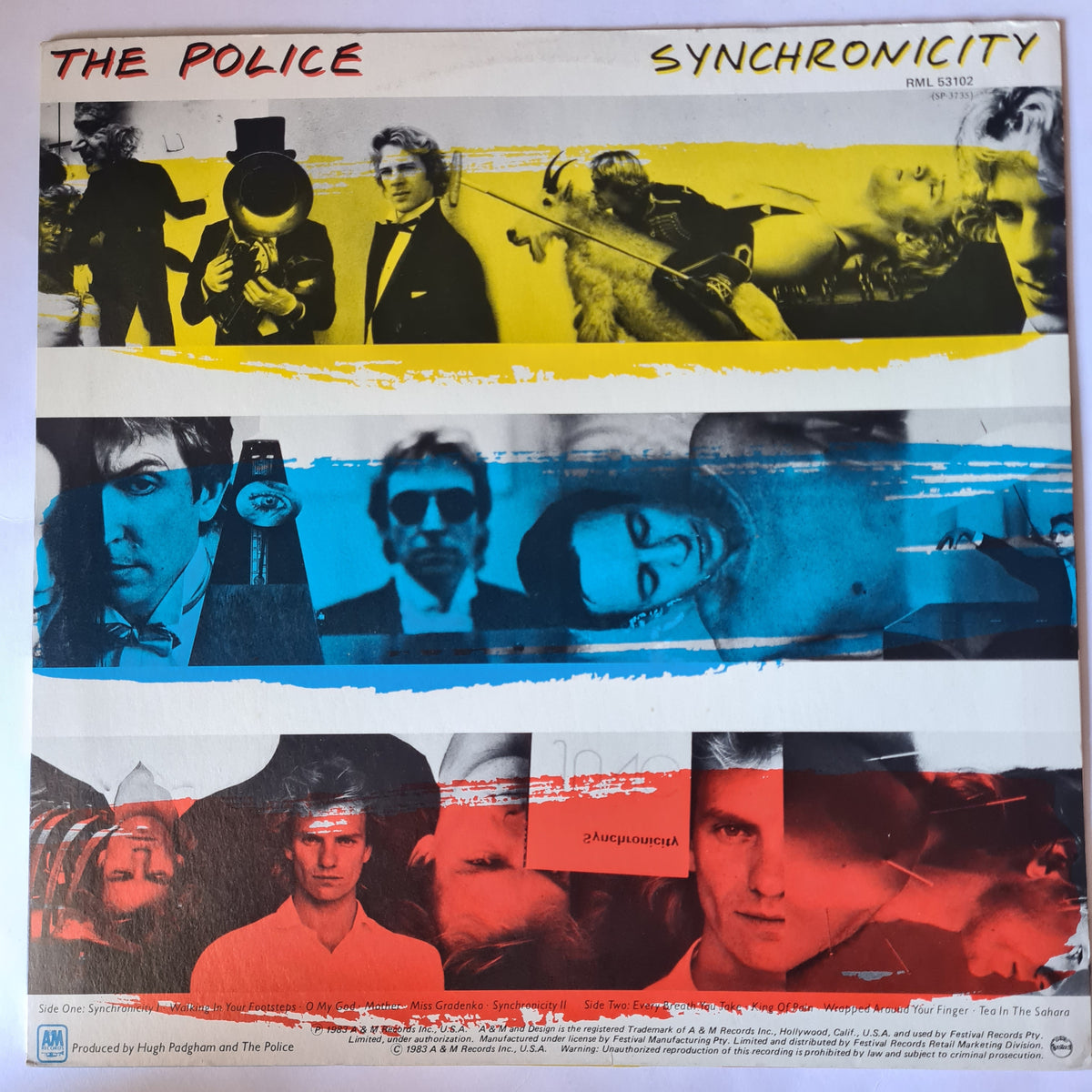 The Police – Synchronicity - 1983 (1984 Limited Edition Blue Vinyl) - Vinyl Record LP - Sound Hound Records