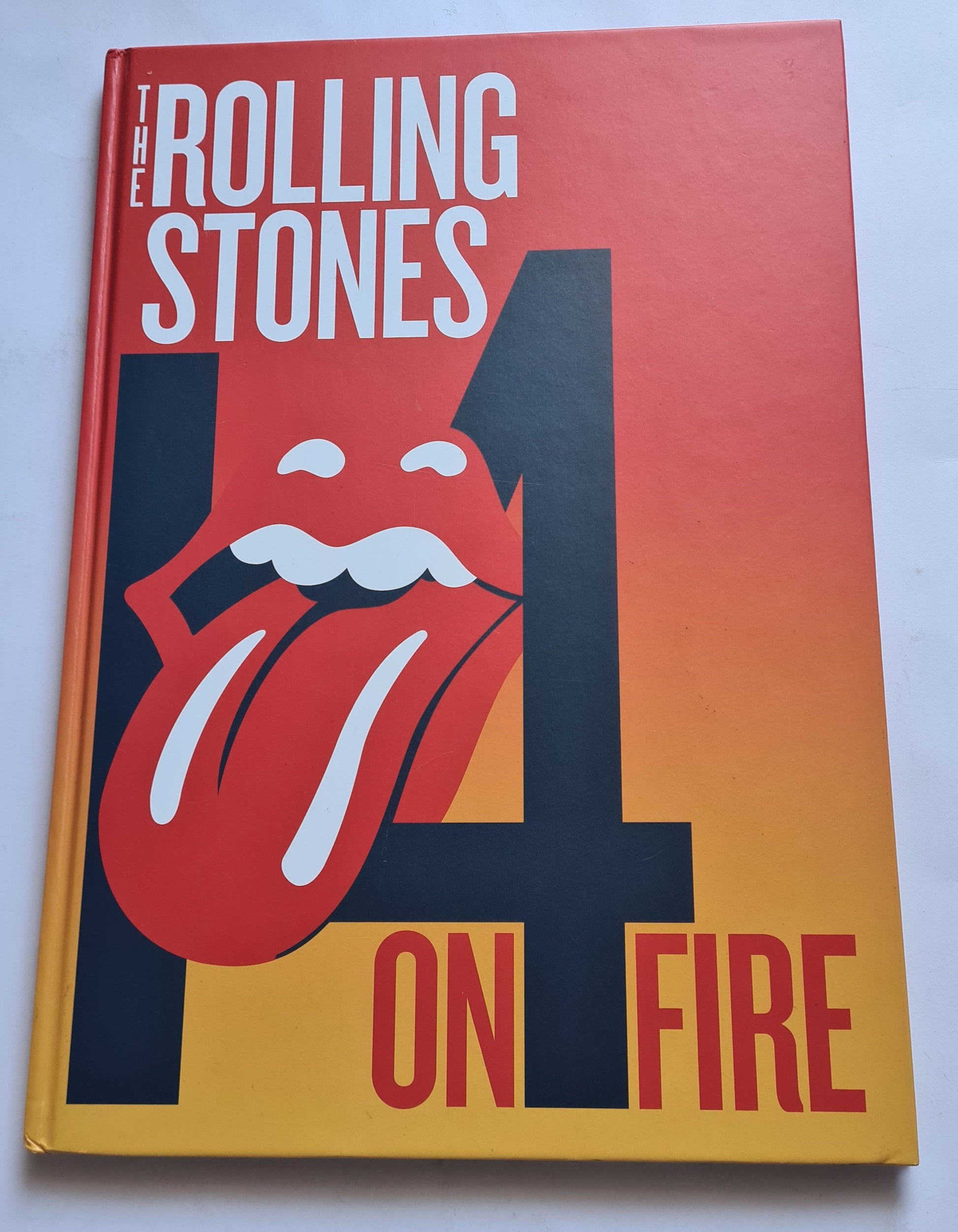 The Rolling Stones - 14 ON FIRE - 2014 Hardback TOUR BOOK- PROGRAM- Glossy Pages - Sound Hound Records