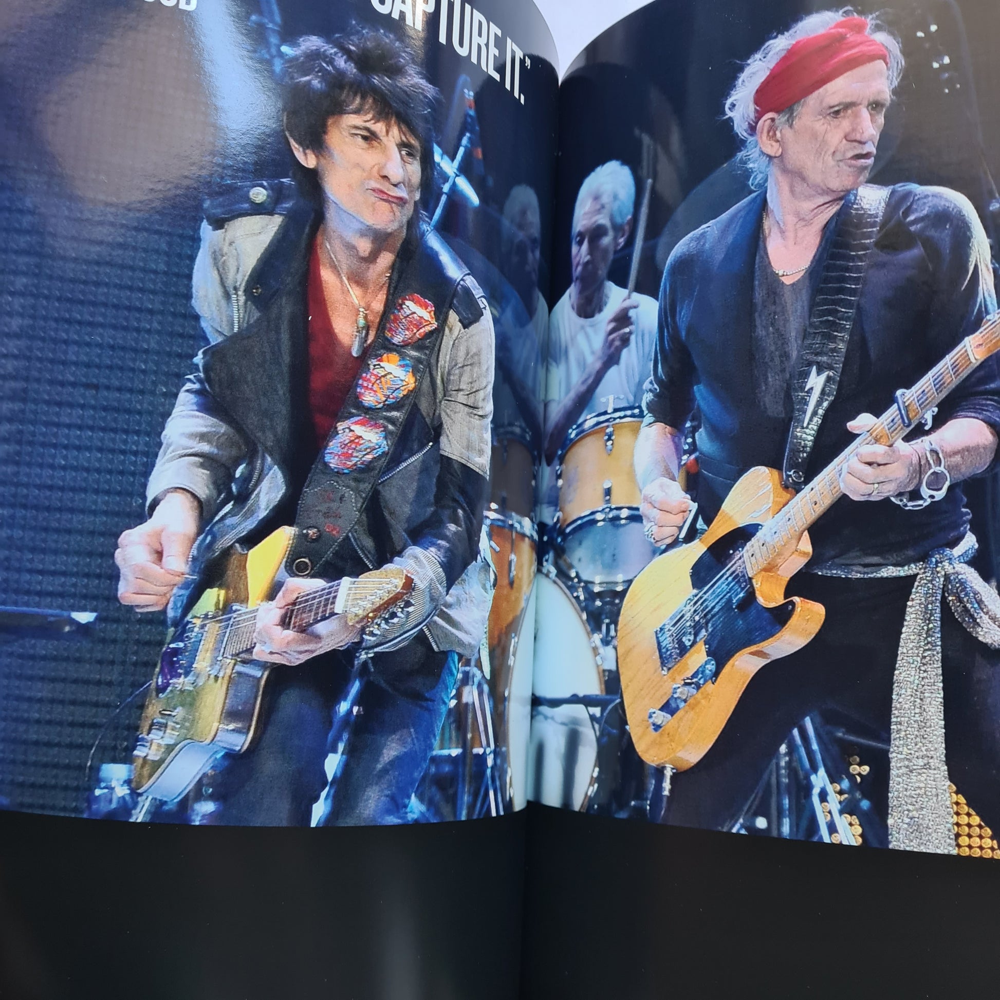 The Rolling Stones - 14 ON FIRE - 2014 Hardback TOUR BOOK- PROGRAM- Glossy Pages - Sound Hound Records
