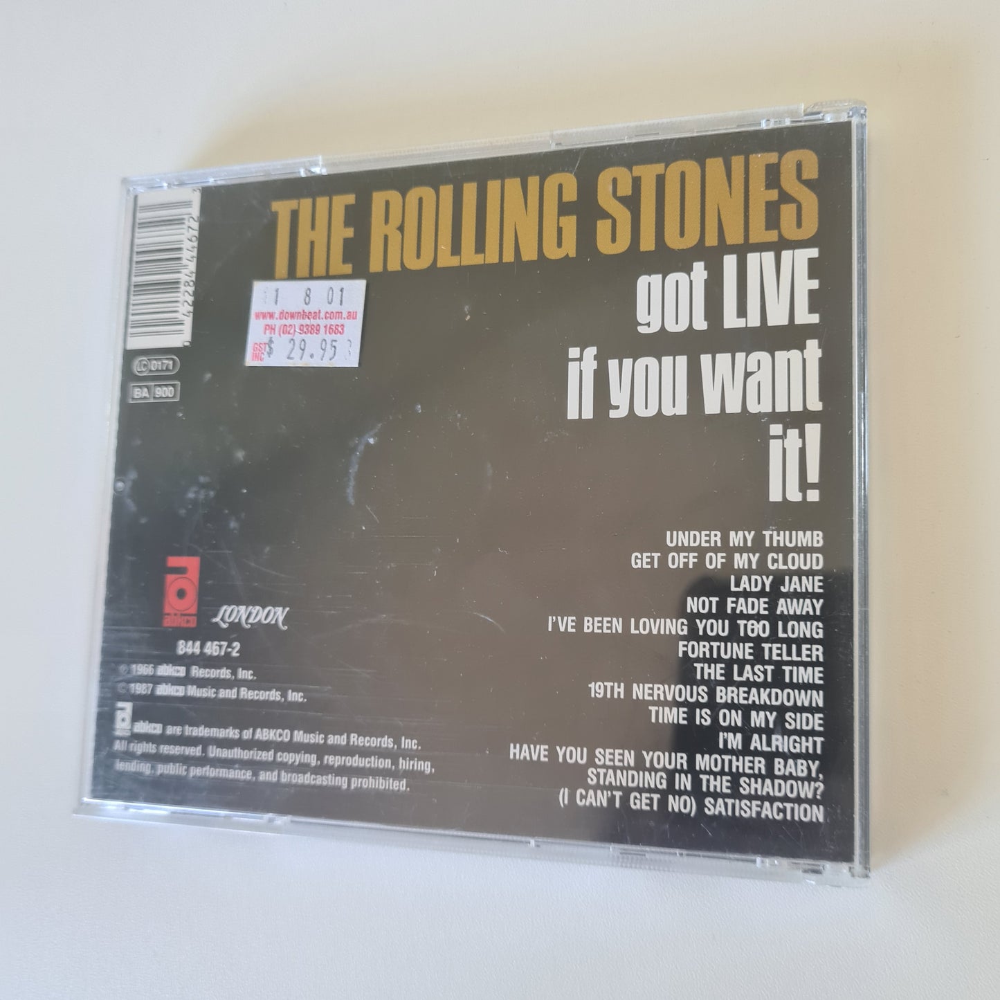 The Rolling Stones - Got Live If You Want it! - CD - Compact Disc - Sound Hound Records