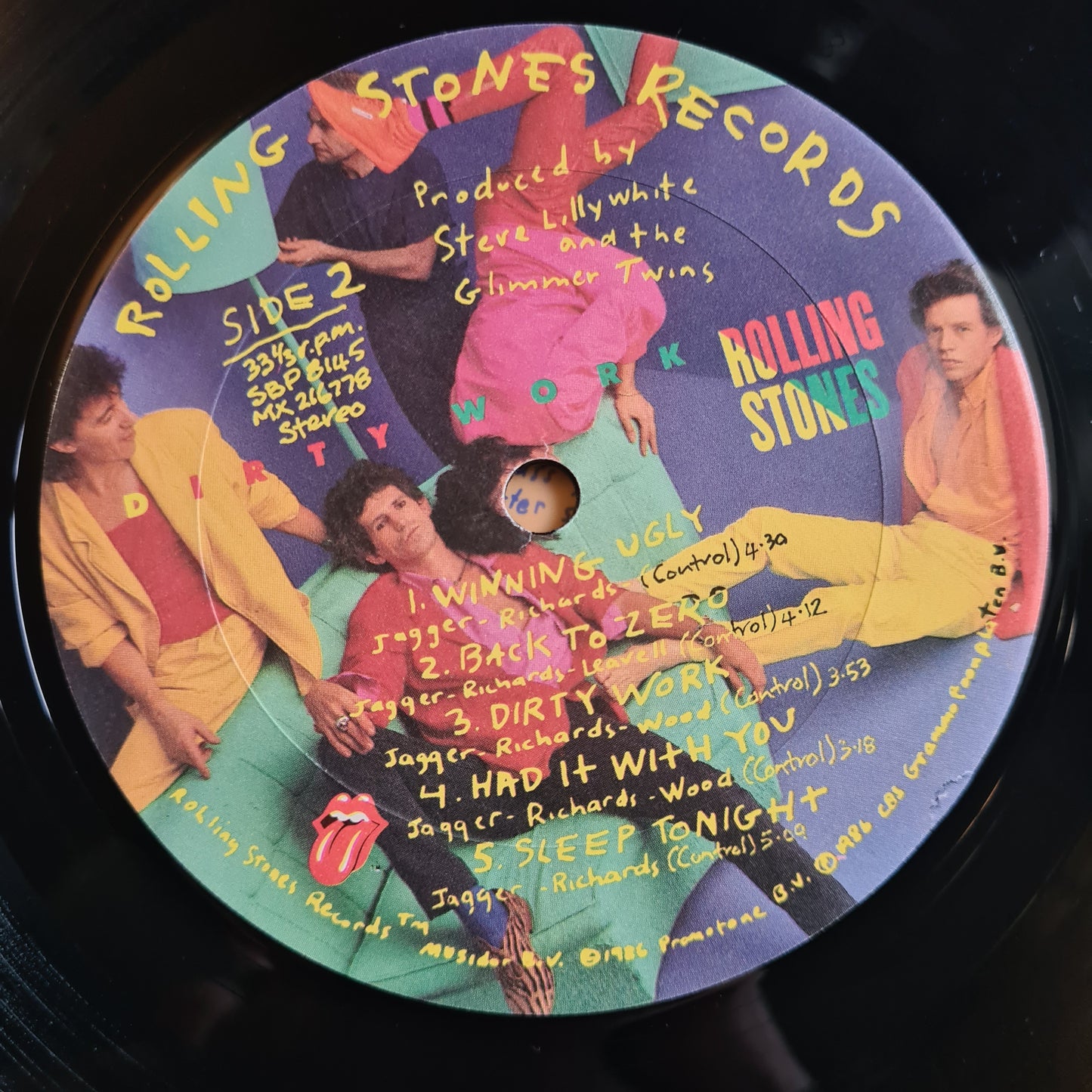 The Rolling Stones – Dirty Work - 1986 - Vinyl Record LP - Sound Hound Records