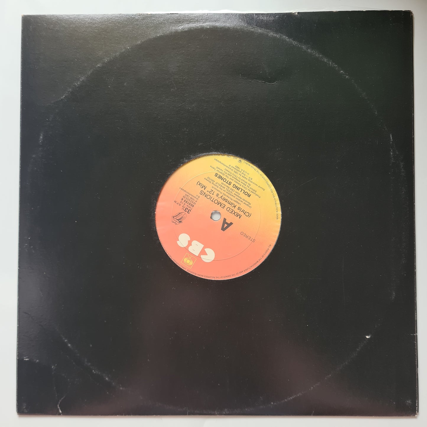 The Rolling Stones – Mixed Emotions 12" Mix - 1989 - Vinyl Record 12" Maxi Single - Sound Hound Records