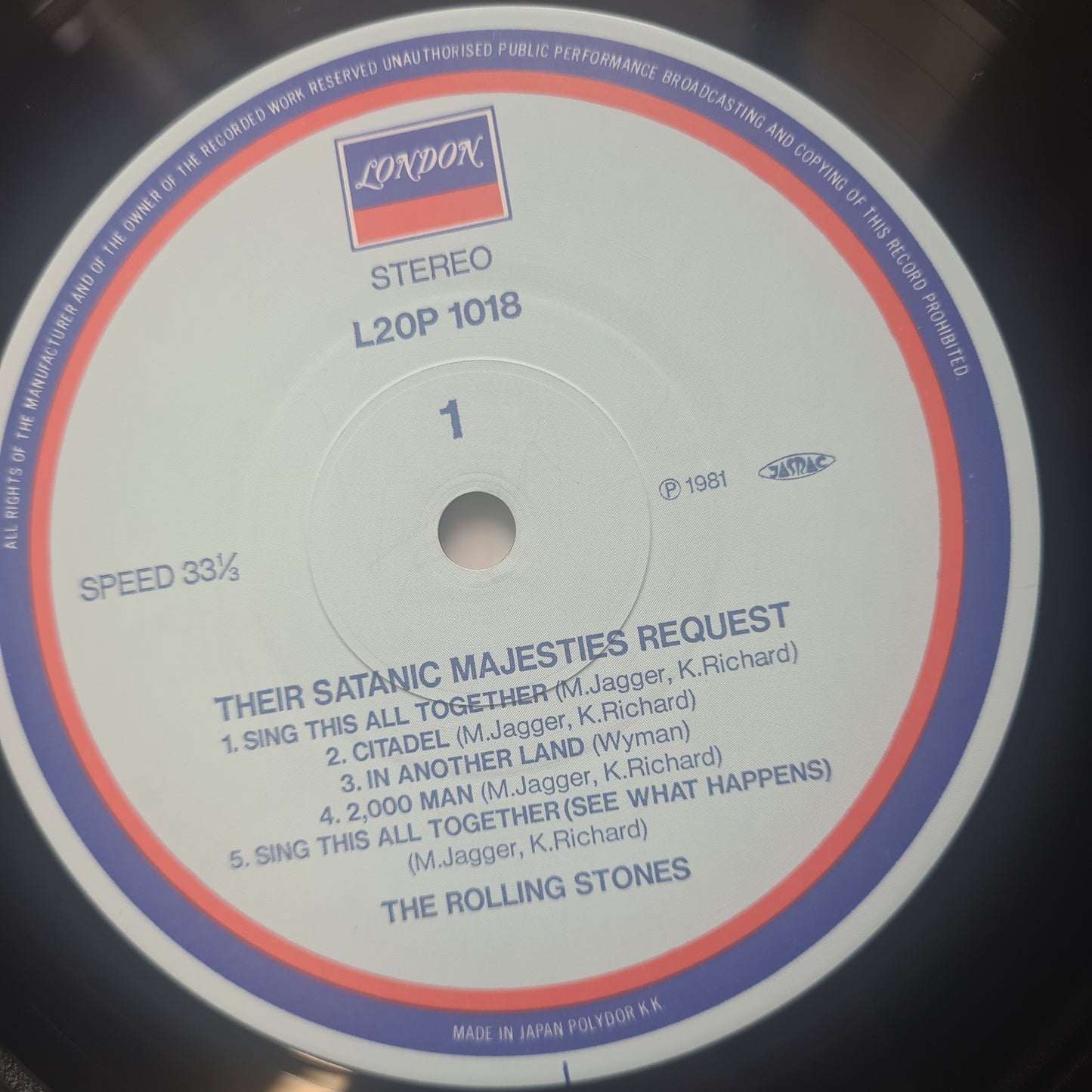 The Rolling Stones – Their Satanic Majesties Request - 1967 (1981 Japanese Pressing)- Vinyl Record LP - Sound Hound Records
