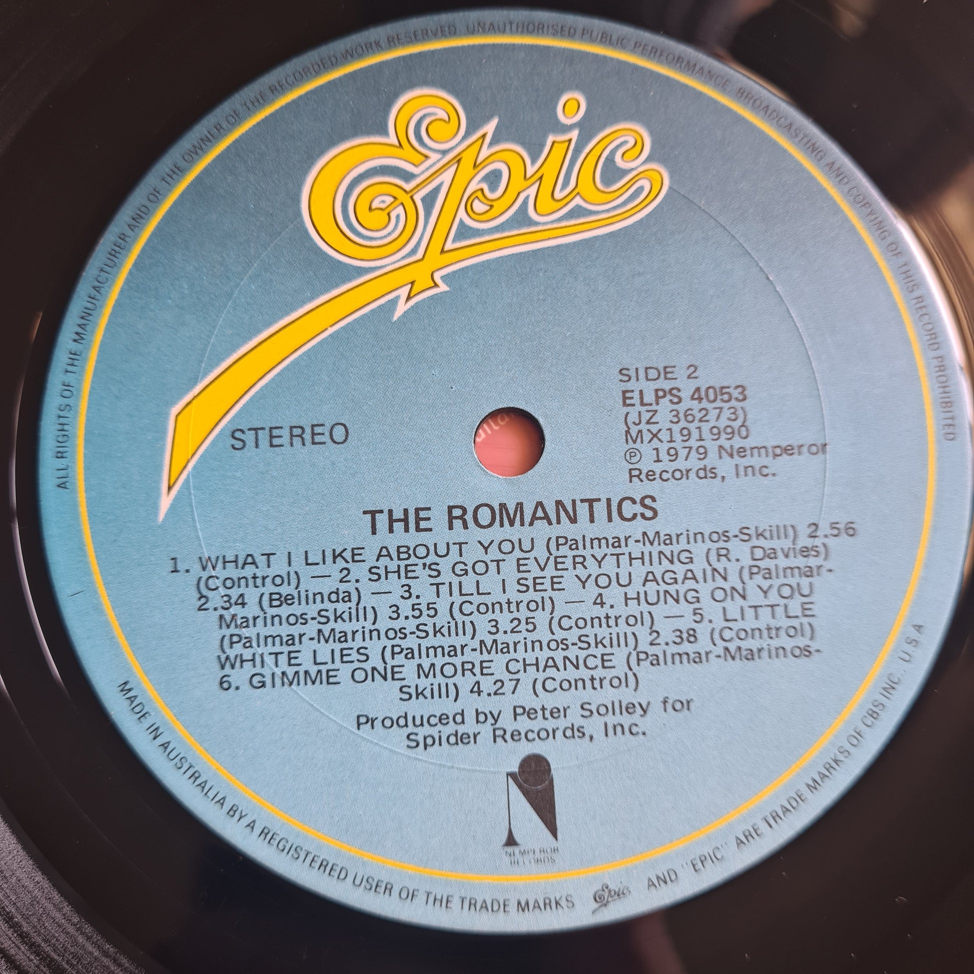 The Romantics – The Romantics - 1980 - Vinyl Record LP - Sound Hound Records