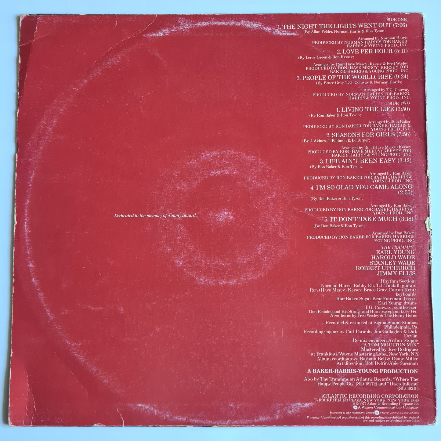 The Trammps – The Trammps III - 1977 - Vinyl Record LP - Sound Hound Records