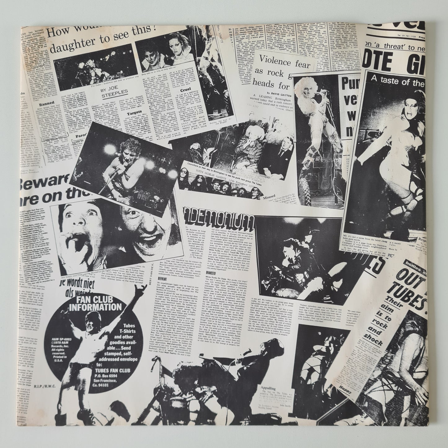 The Tubes – What Do You Want From Live - 1978 - Vinyl Record 2LP - Sound Hound Records