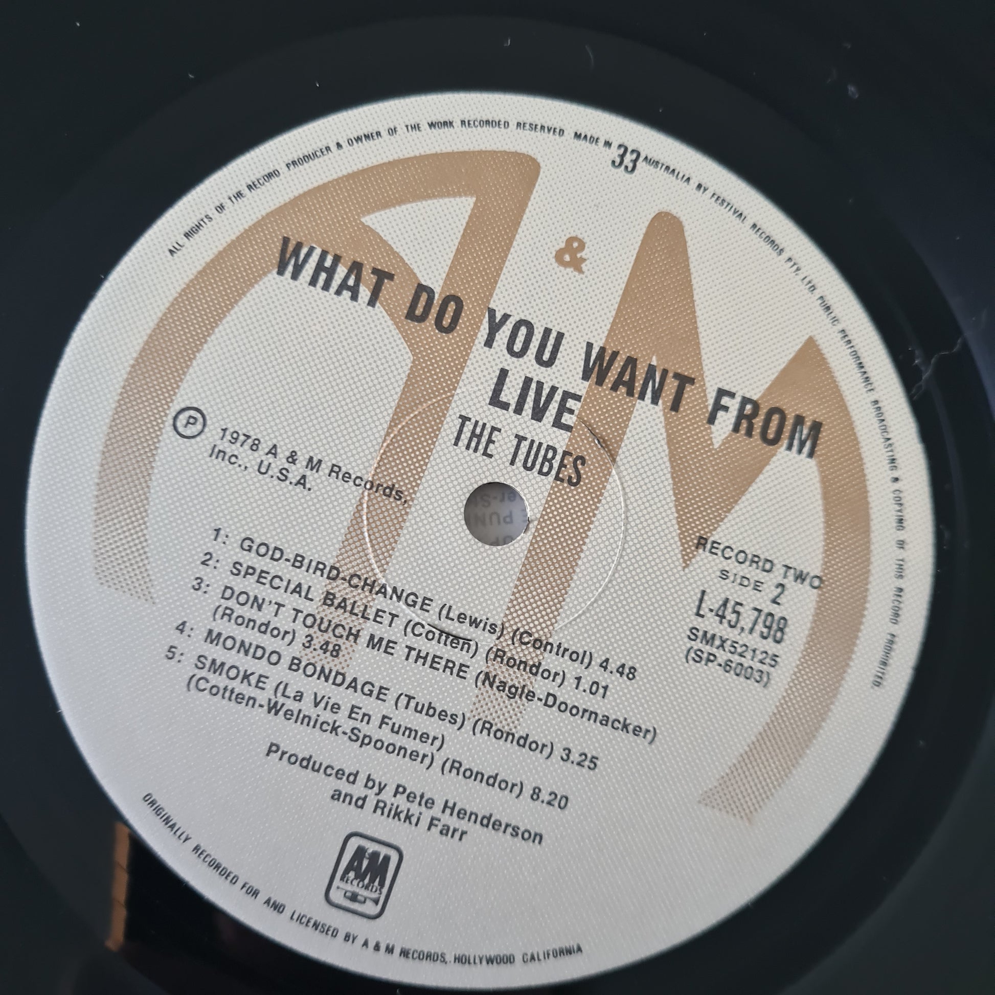 The Tubes – What Do You Want From Live - 1978 - Vinyl Record 2LP - Sound Hound Records