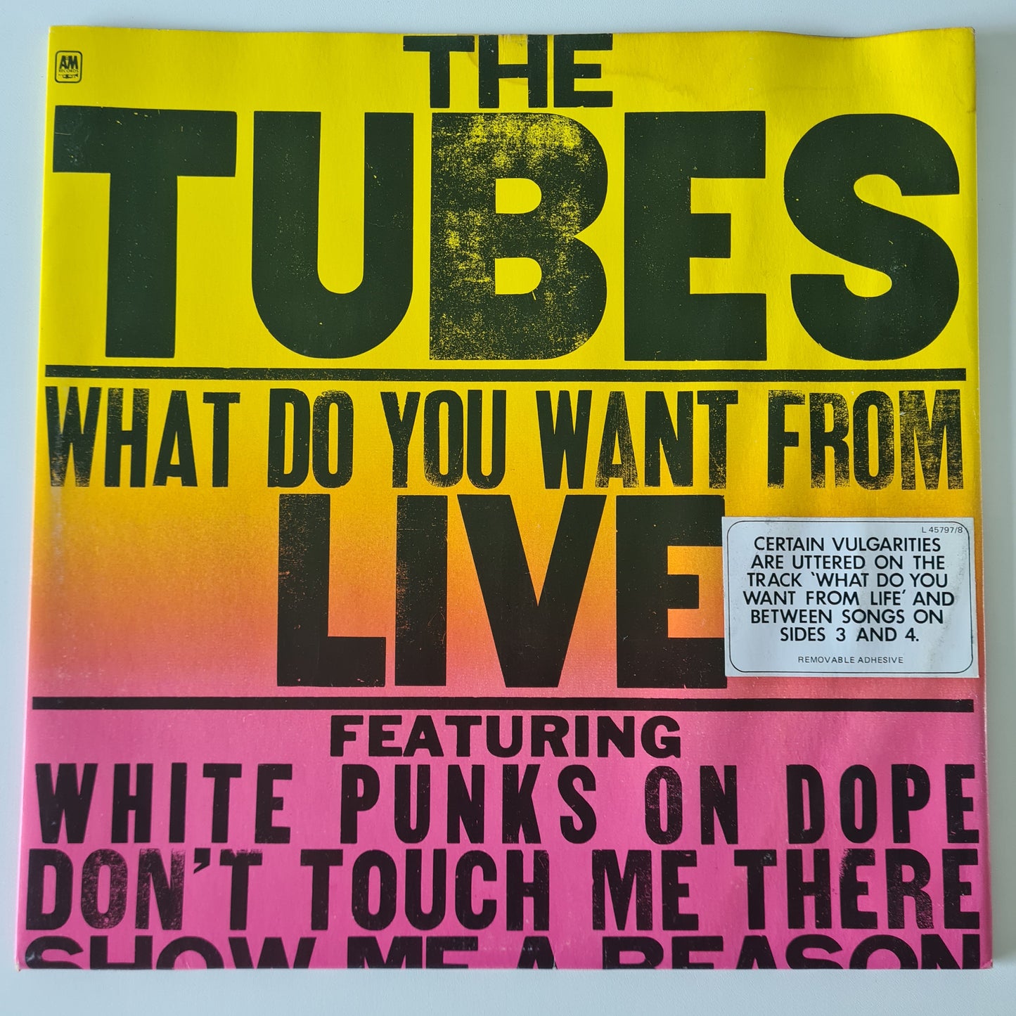 The Tubes – What Do You Want From Live - 1978 - Vinyl Record 2LP - Sound Hound Records