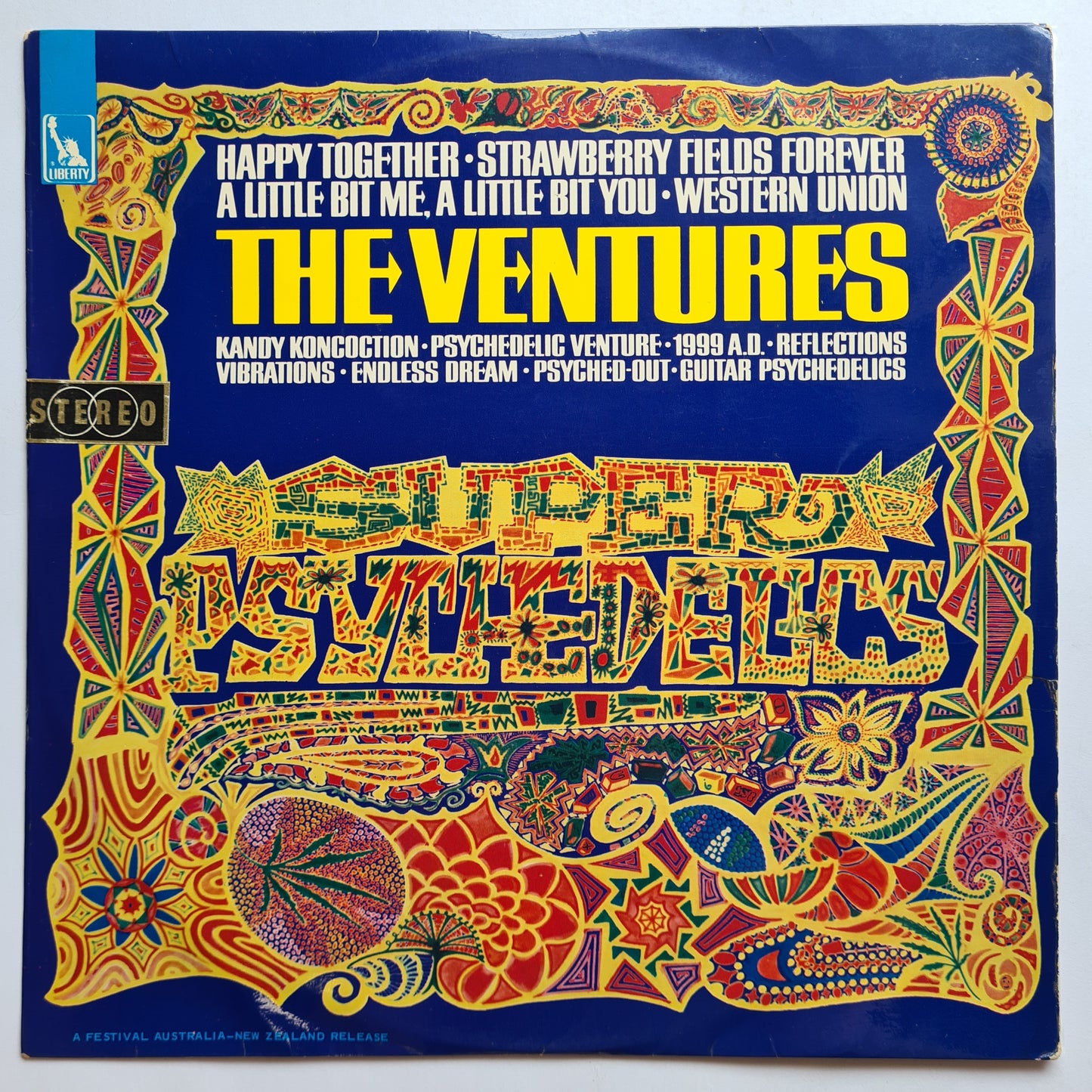 The Ventures – Super Psychedelics - 1967 - Vinyl Record LP - Sound Hound Records