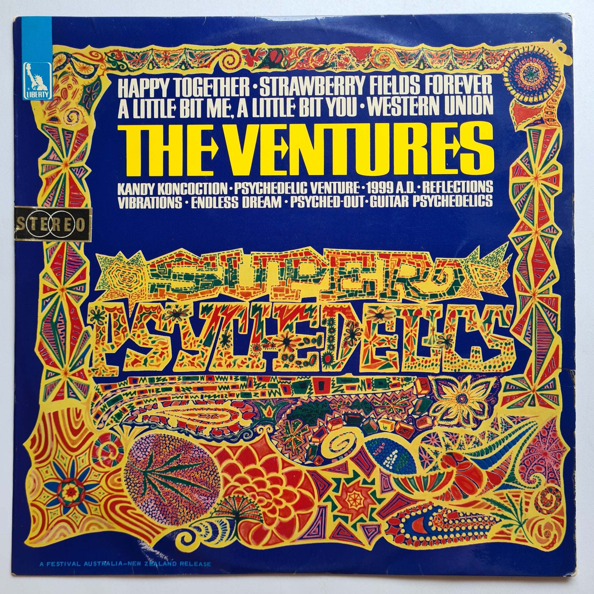 The Ventures – Super Psychedelics - 1967 - Vinyl Record LP - Sound Hound Records
