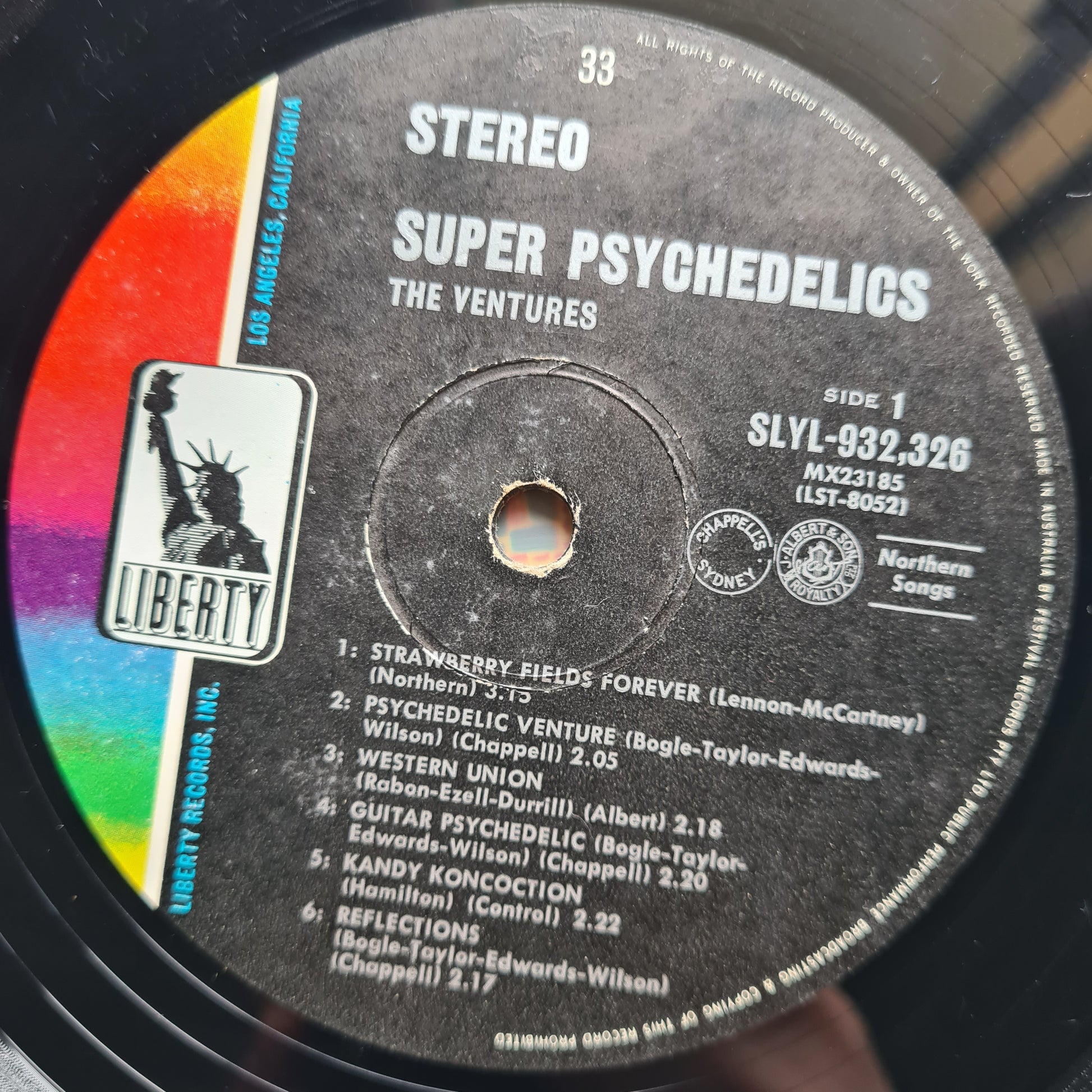 The Ventures – Super Psychedelics - 1967 - Vinyl Record LP - Sound Hound Records
