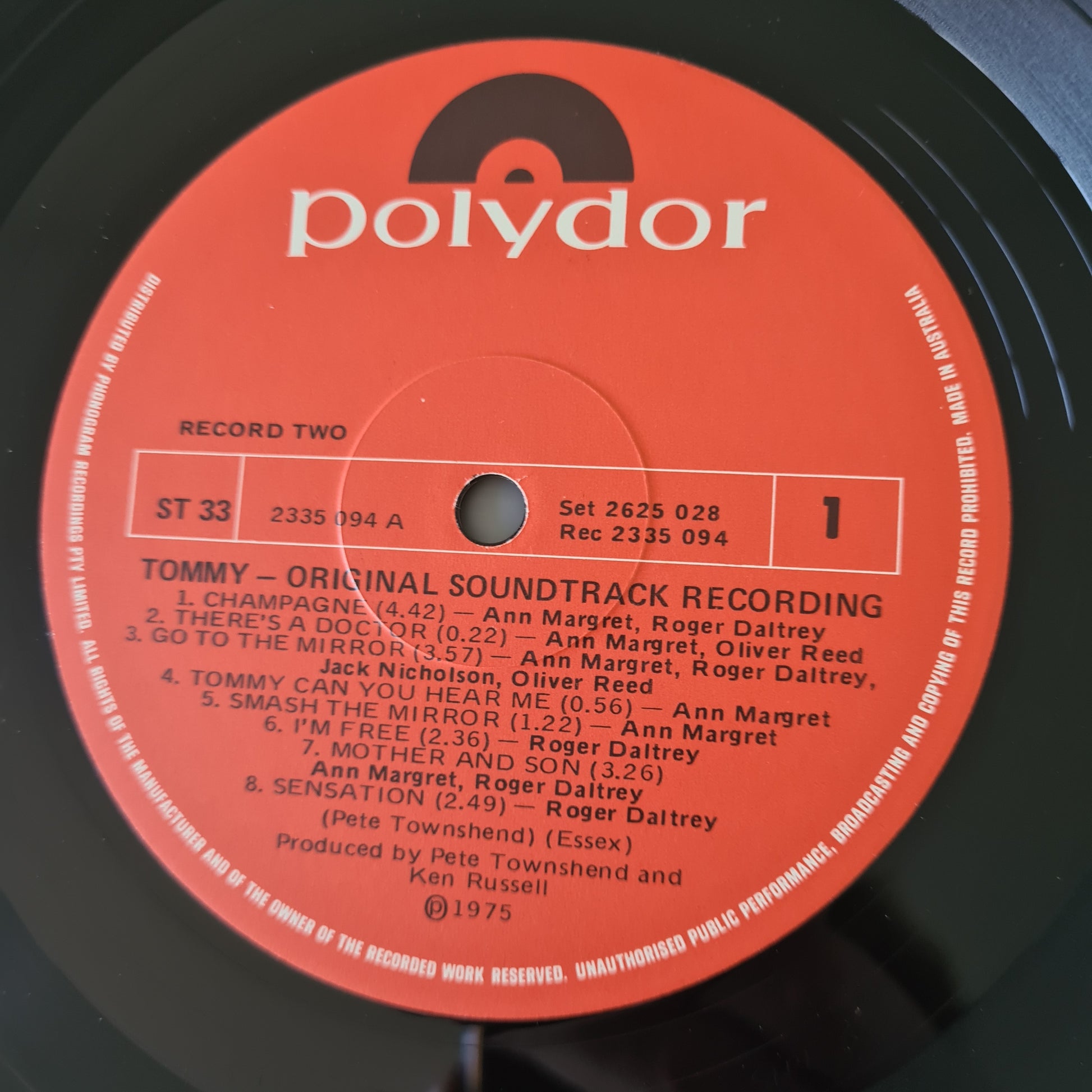 The Who, Elton John & Other Artists – Tommy: The Movie - 1975 - Vinyl Record 2LP - Sound Hound Records