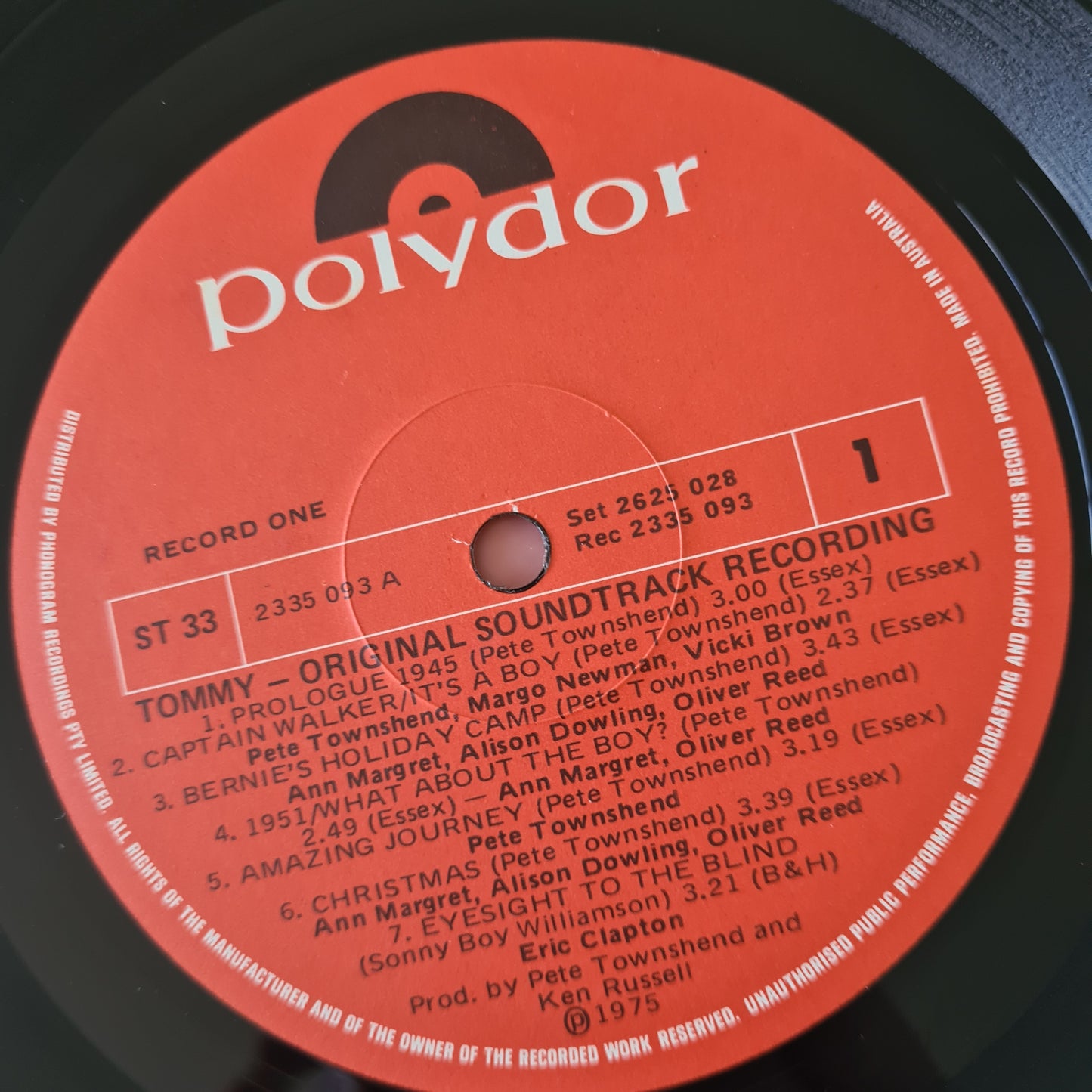 The Who, Elton John & Other Artists – Tommy: The Movie - 1975 - Vinyl Record 2LP - Sound Hound Records