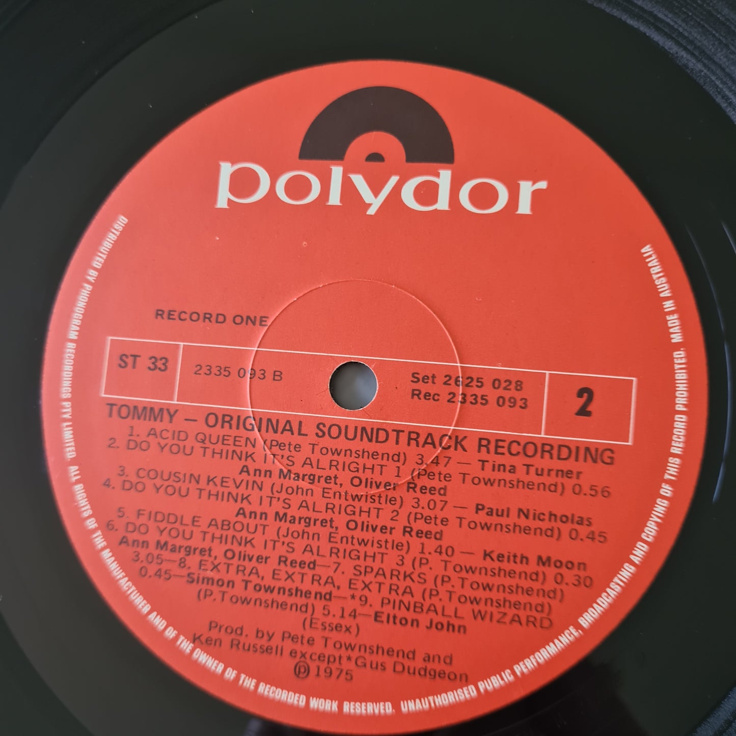 The Who, Elton John & Other Artists – Tommy: The Movie - 1975 - Vinyl Record 2LP - Sound Hound Records