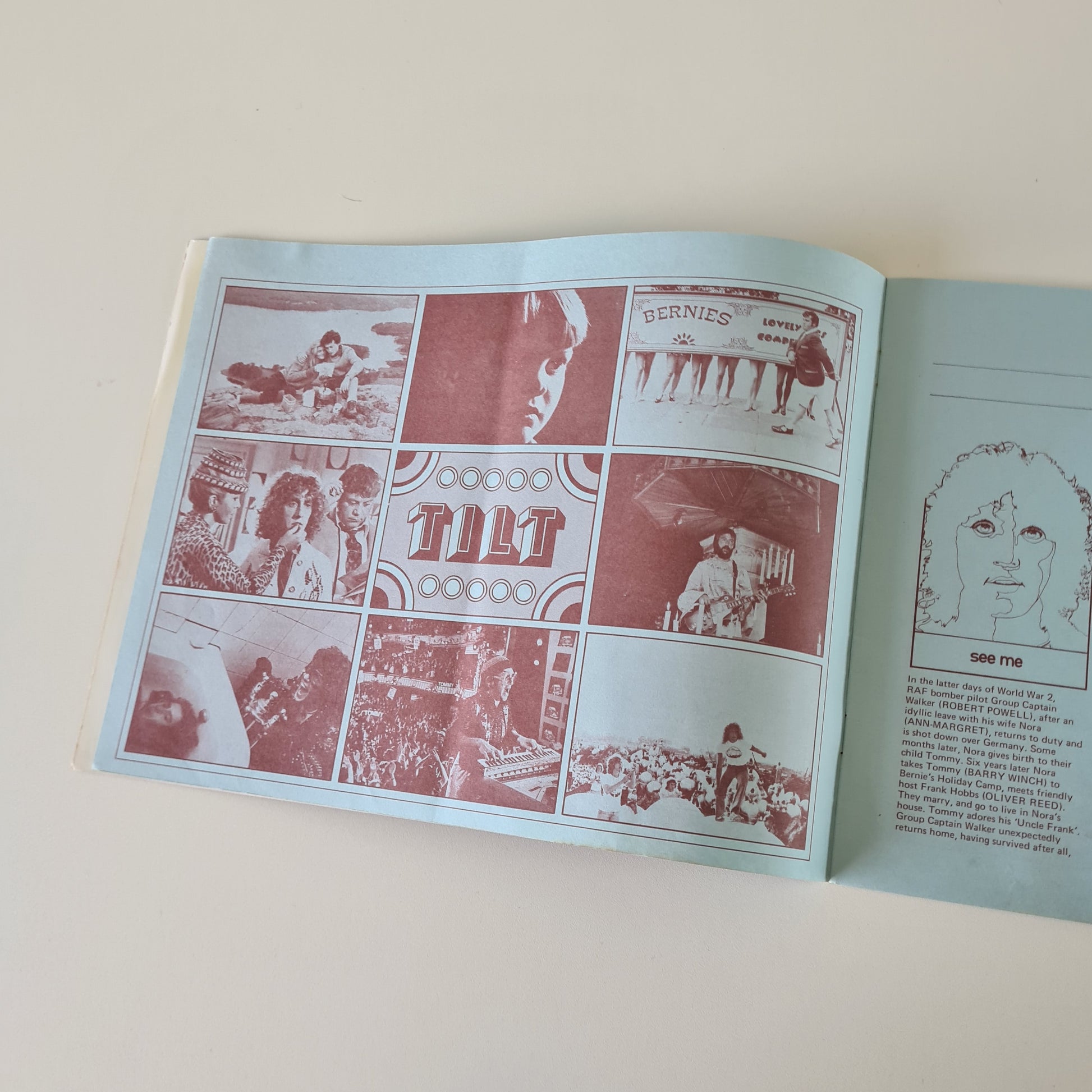 The Who – Tommy: The Movie - 1975 - Movie Cinema Program Booklet - Sound Hound Records