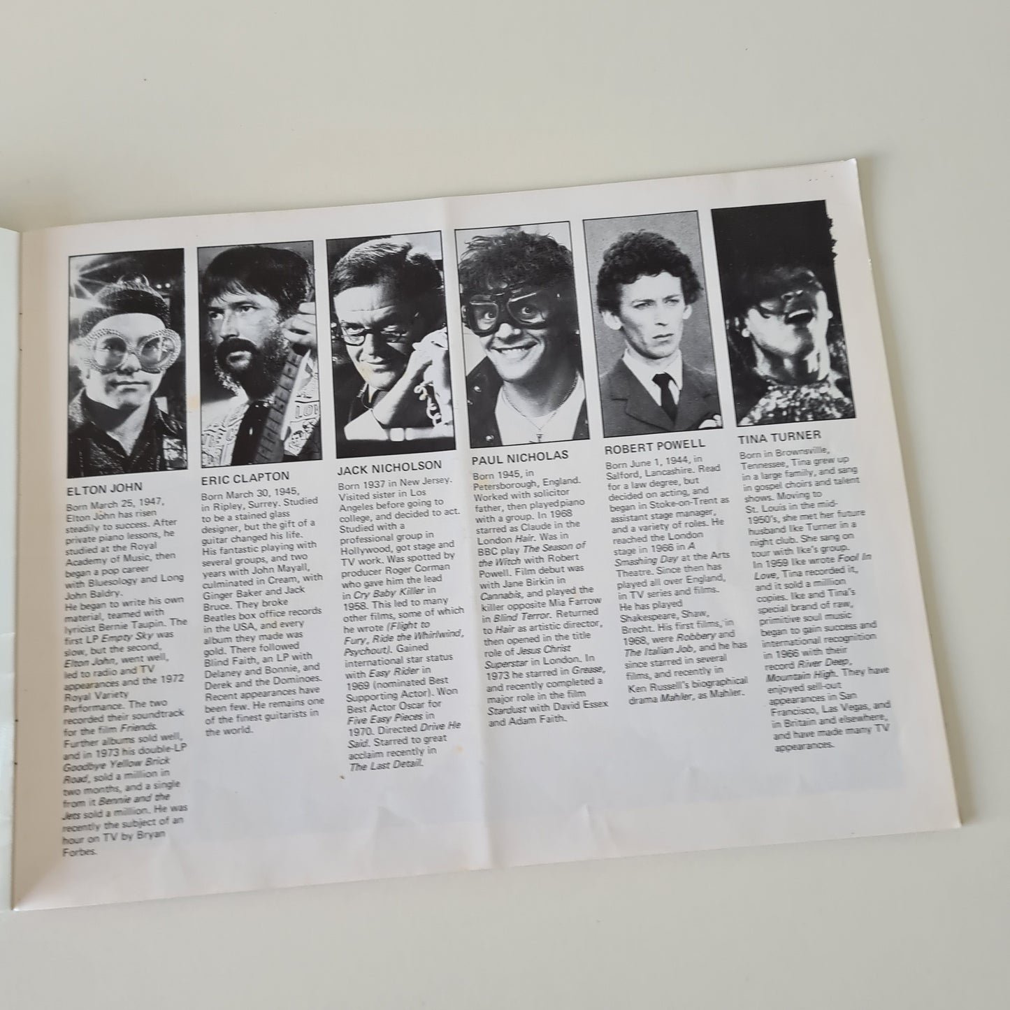 The Who – Tommy: The Movie - 1975 - Movie Cinema Program Booklet - Sound Hound Records