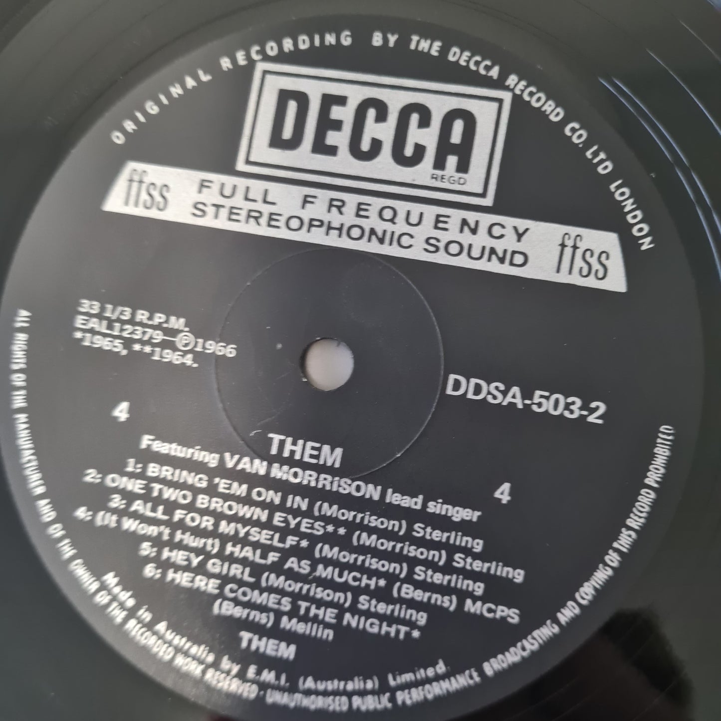 Them – Featuring Van Morrison Lead Singer - 1972 - Vinyl Record 2LP - Sound Hound Records