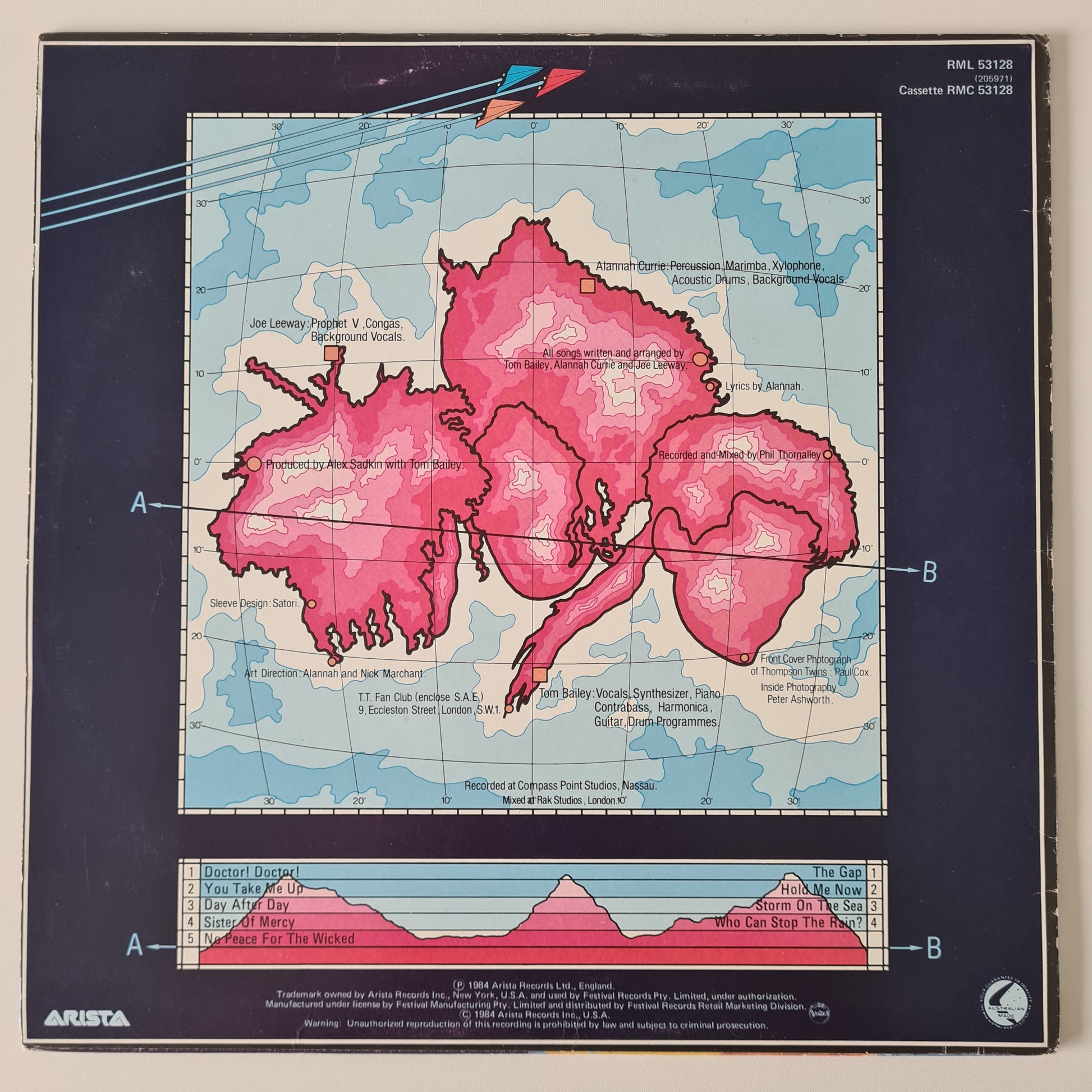 Thompson Twins – Into The Gap - 1984 - Vinyl Record LP - Sound Hound Records