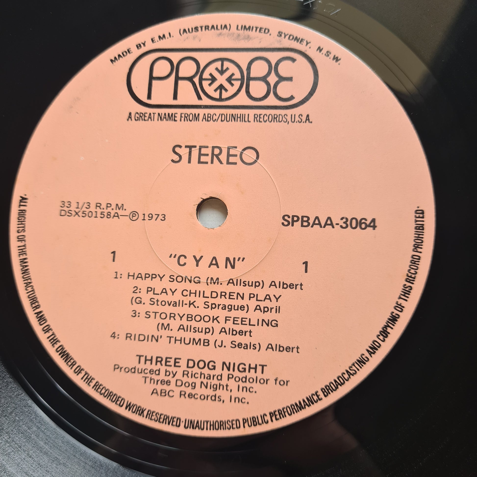 Three Dog Night – Cyan - 1973 (Near Mint) - Vinyl Record LP (Gatefold) - Sound Hound Records