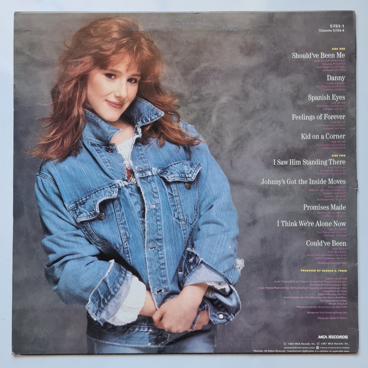 Tiffany – Tiffany - 1987 - Vinyl Record LP - Sound Hound Records