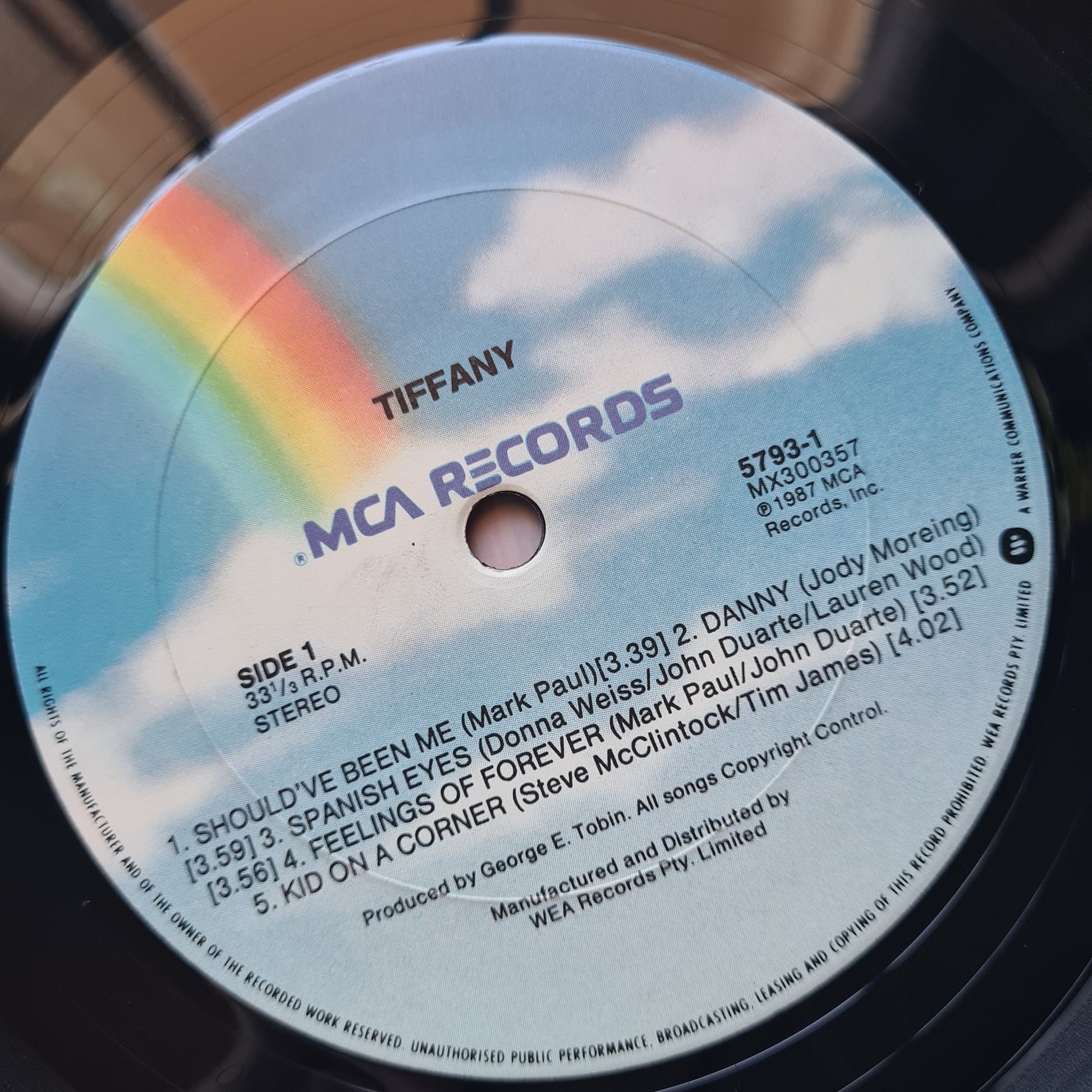 Tiffany – Tiffany - 1987 - Vinyl Record LP - Sound Hound Records