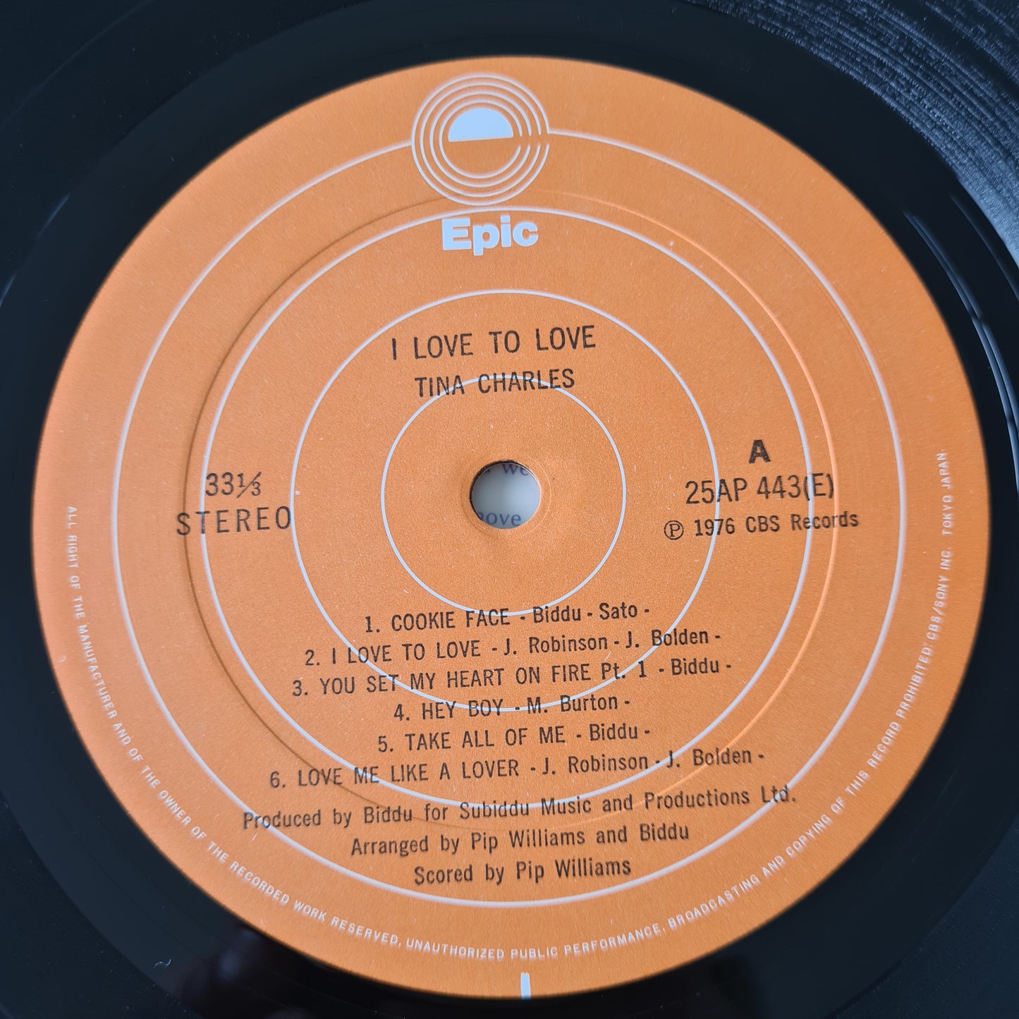 Tina Charles – I Love To Love - 1977 - Vinyl Record LP - Sound Hound Records
