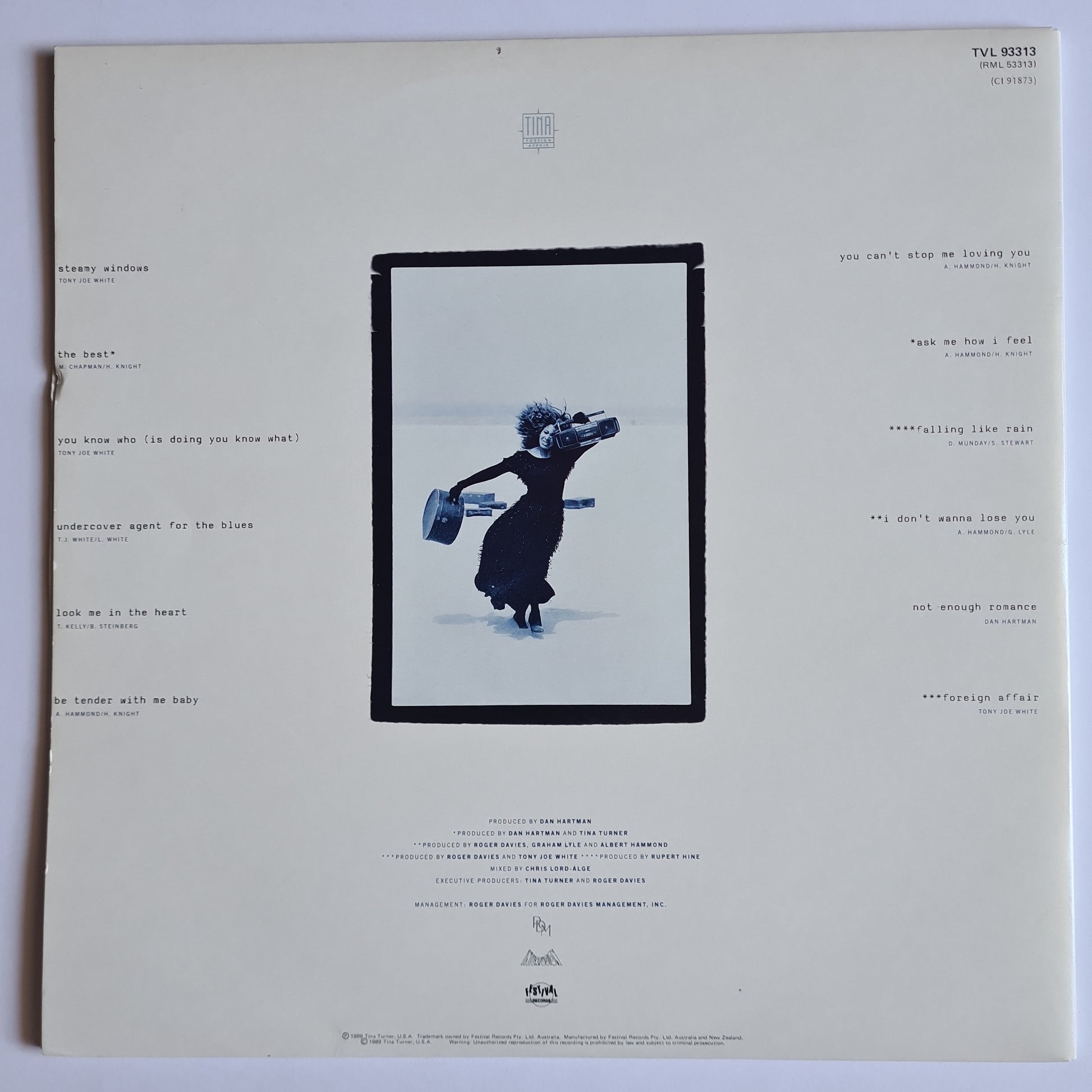 Tina Turner – Foreign Affair - 1989 (Gatefold) - Vinyl Record LP - Sound Hound Records