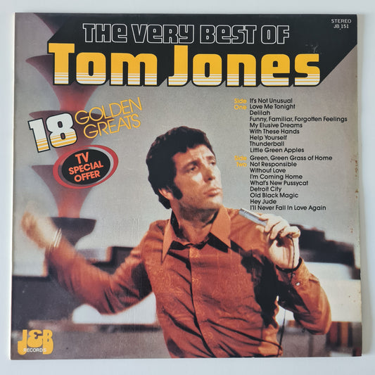 Tom Jones – The Very Best Of Tom Jones - 1981 (1983 Australian Pressing) - Vinyl Record LP - Sound Hound Records