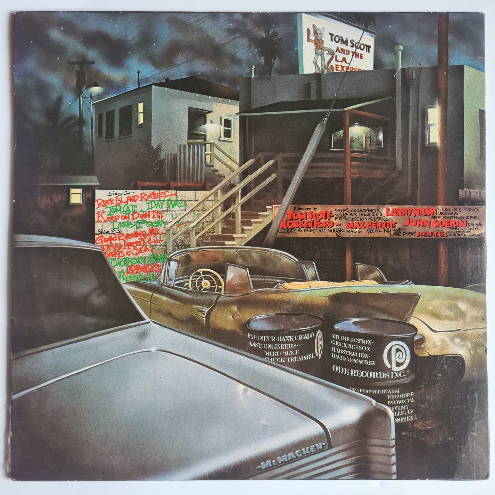 Tom Scott & The L.A. Express  –Tom Cat - 1975 - Vinyl Record LP - Sound Hound Records