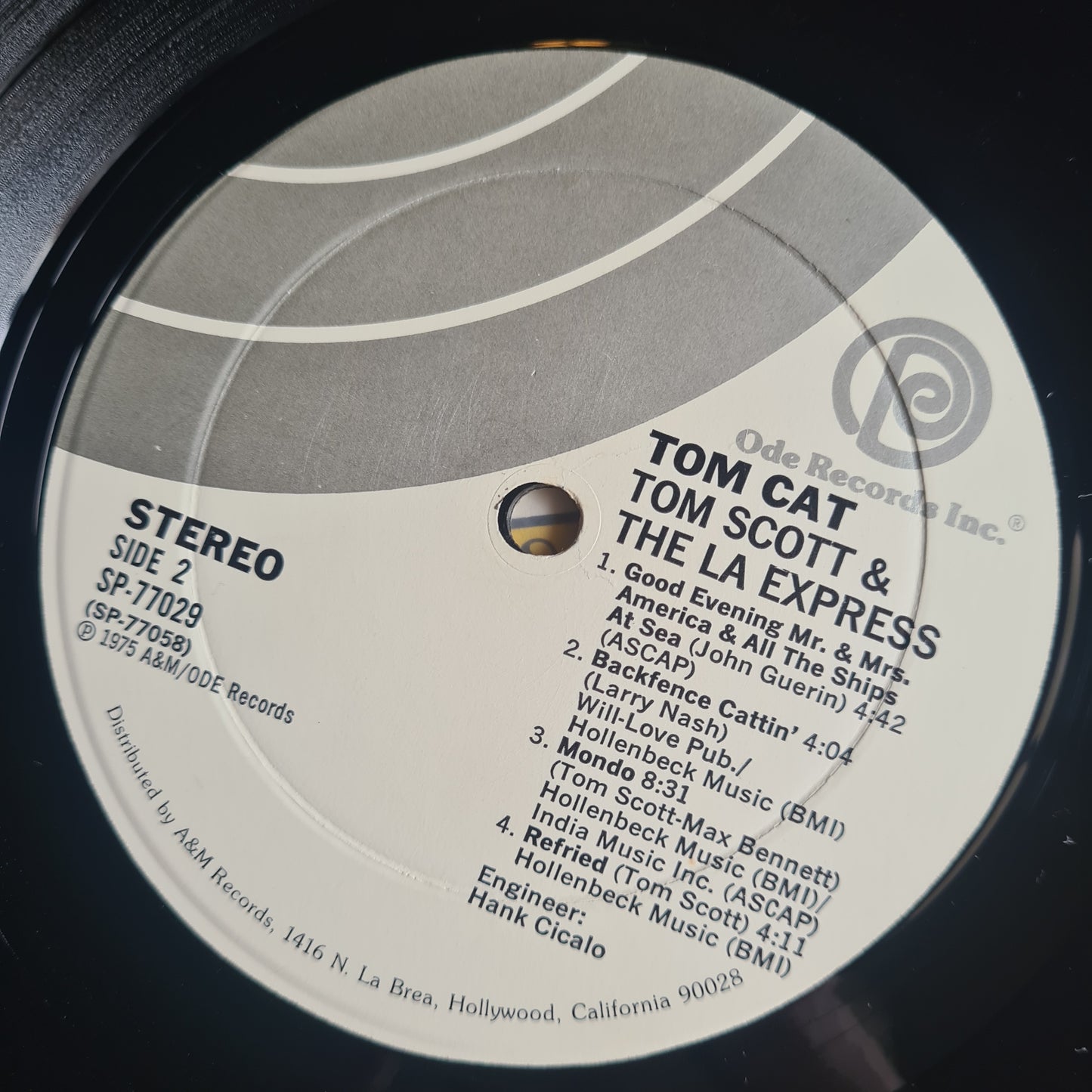Tom Scott & The L.A. Express  –Tom Cat - 1975 - Vinyl Record LP - Sound Hound Records