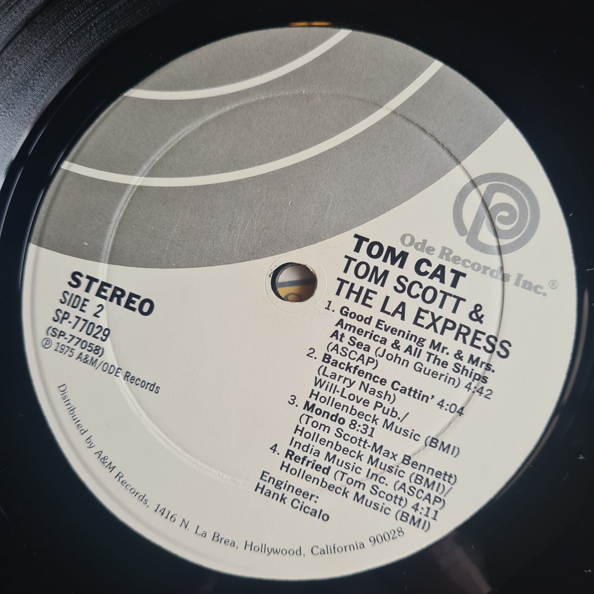 Tom Scott & The L.A. Express  –Tom Cat - 1975 - Vinyl Record LP - Sound Hound Records