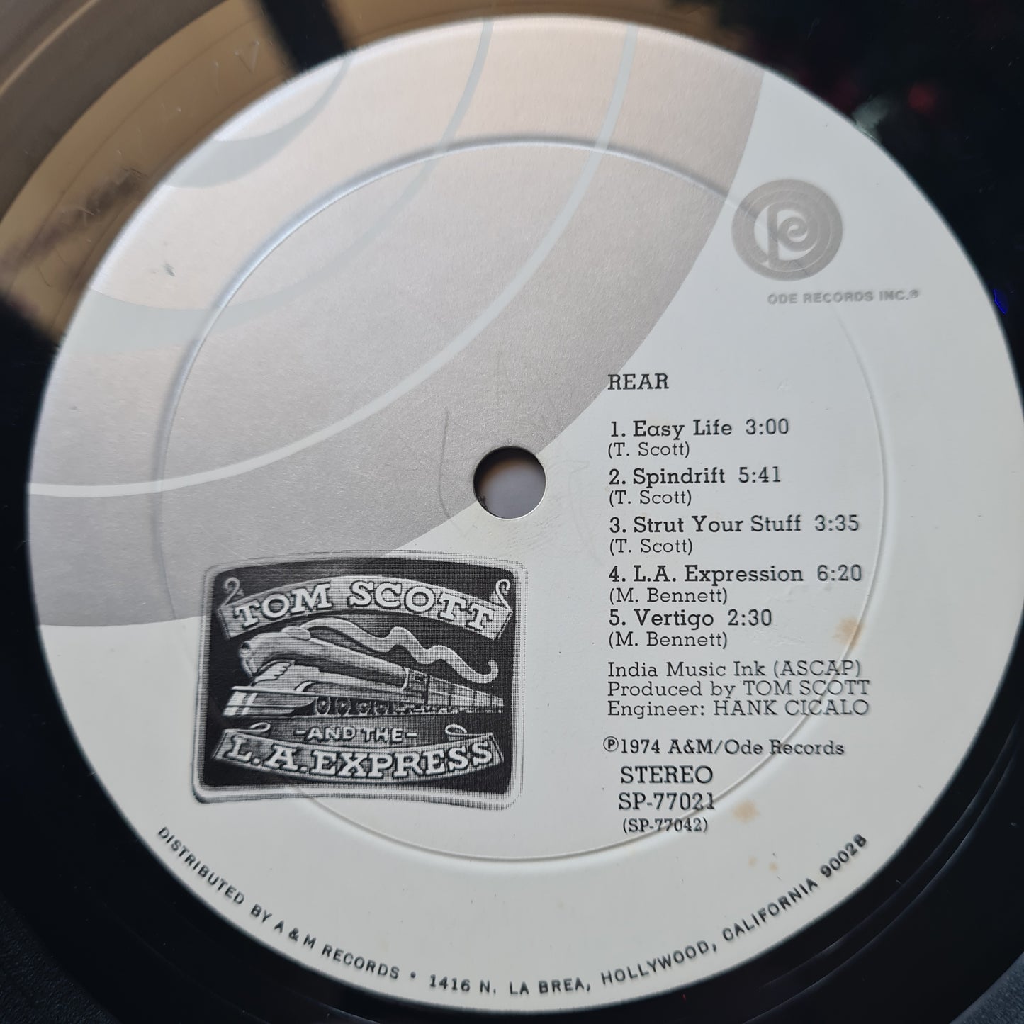 Tom Scott & The L.A. Express  – Tom Scott And The L.A. Express - 1974 - Vinyl Record LP - Sound Hound Records