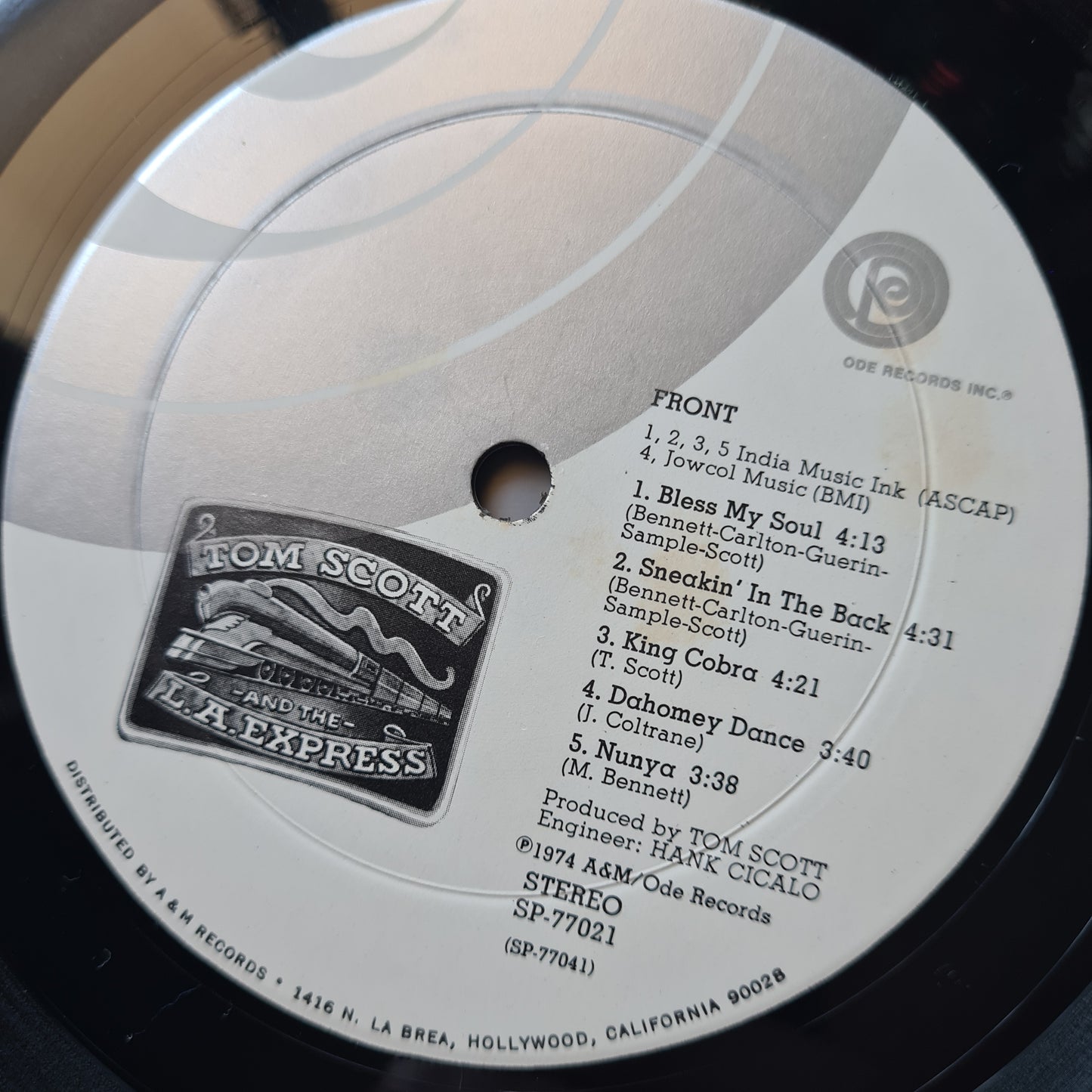 Tom Scott & The L.A. Express  – Tom Scott And The L.A. Express - 1974 - Vinyl Record LP - Sound Hound Records