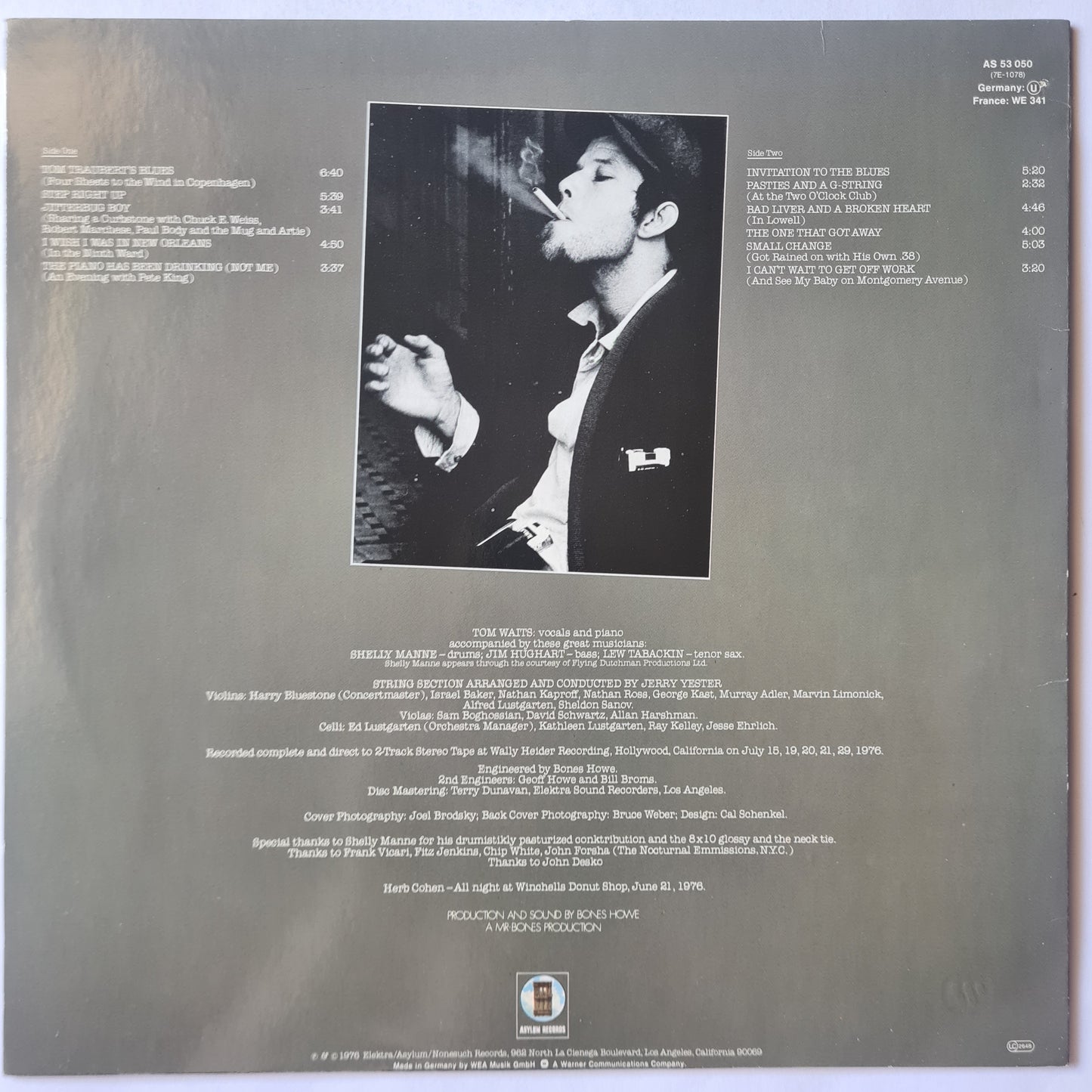 Tom Waits – Small Change- 1976 (German Pressing) - Vinyl Record LP (near mint) - Sound Hound Records