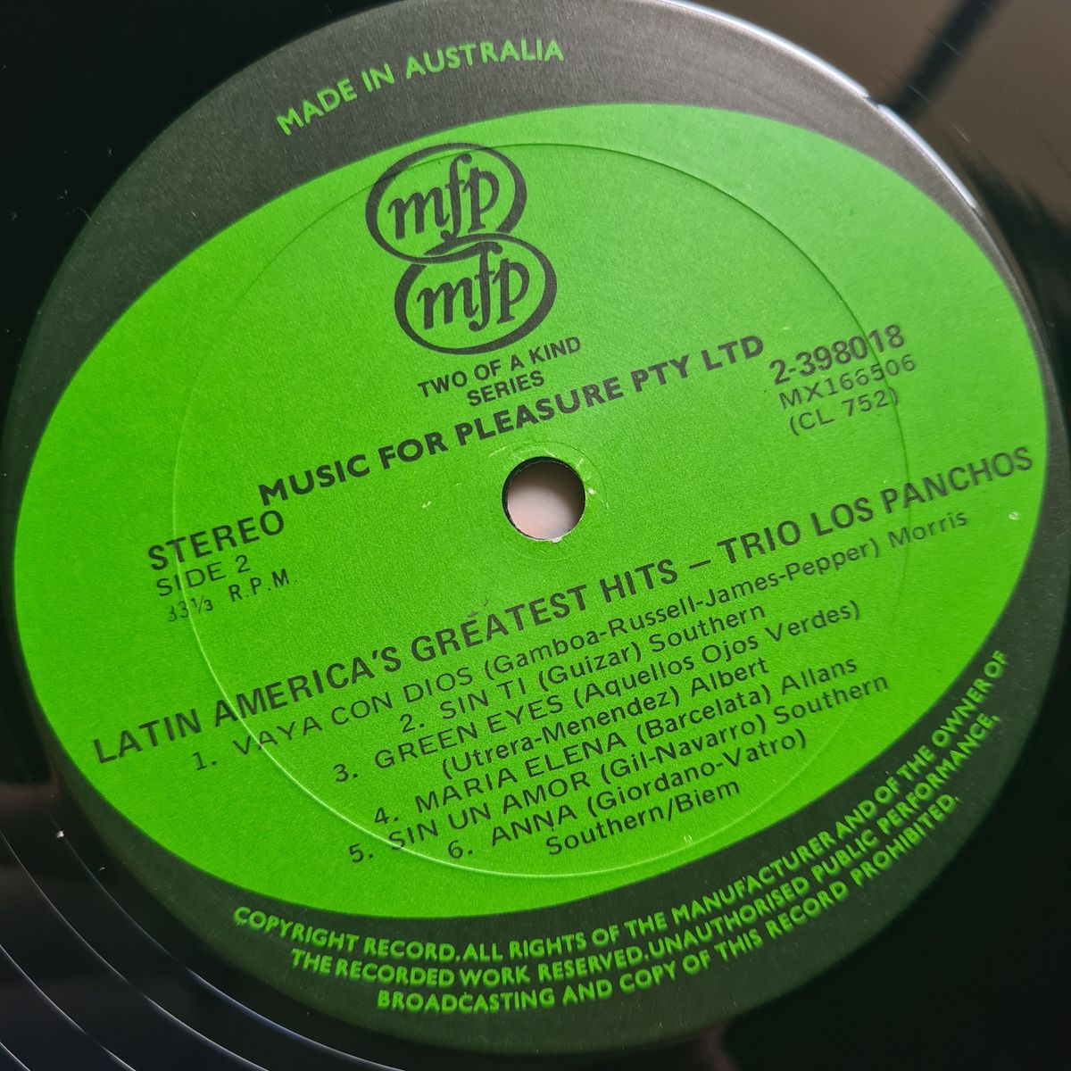Trio Los Panchos – Latin America's Greatest Hits - Vinyl Record 2LP