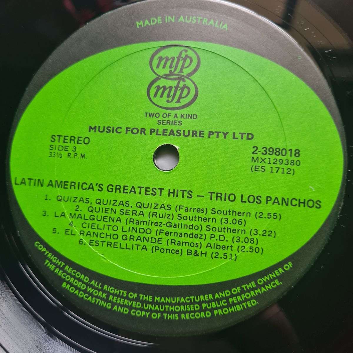 Trio Los Panchos – Latin America's Greatest Hits - Vinyl Record 2LP