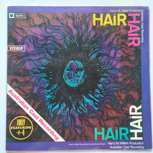 Tully – Hair: An American Tribal (Australian Cast Recording) - 1969 (misprint pressing) - Vinyl Record LP - Sound Hound Records