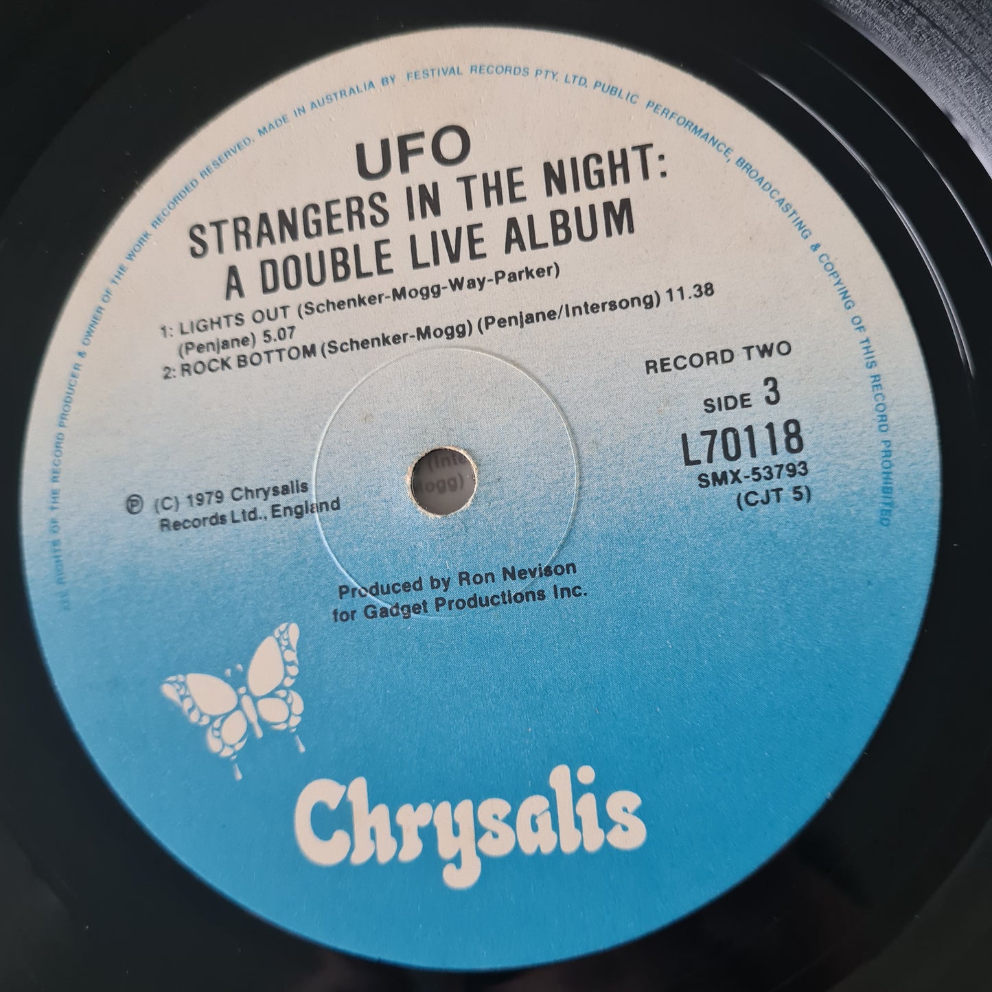 UFO – Strangers In The Night: A Double Live Album - 1979 - Vinyl Record 2LP - Sound Hound Records
